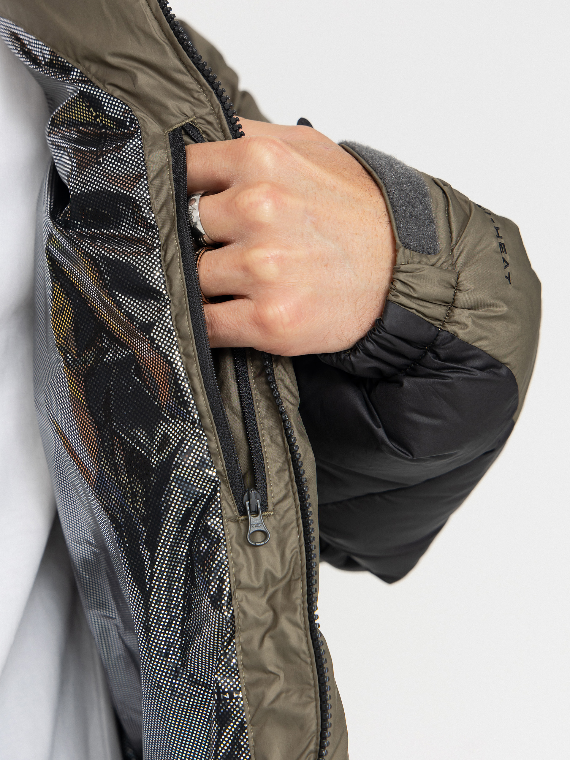 Kurtka Columbia Pike Lake II Hooded (stone green/shark)