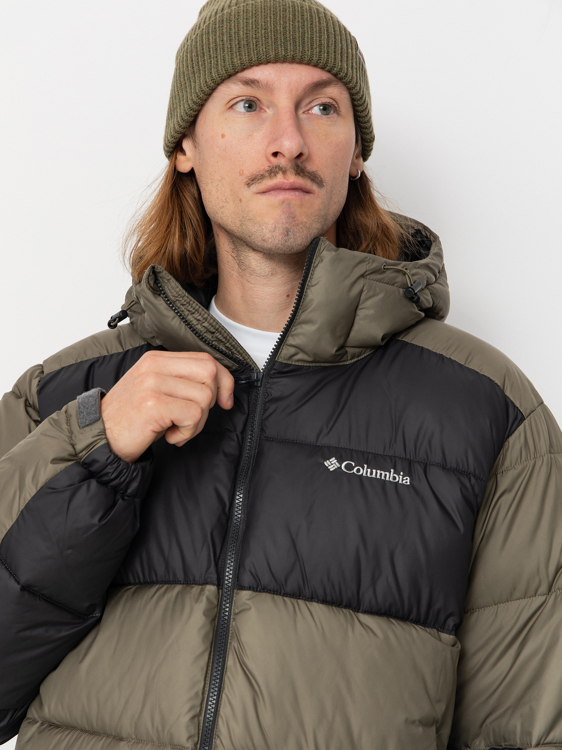 Kurtka Columbia Pike Lake II Hooded (stone green/shark)