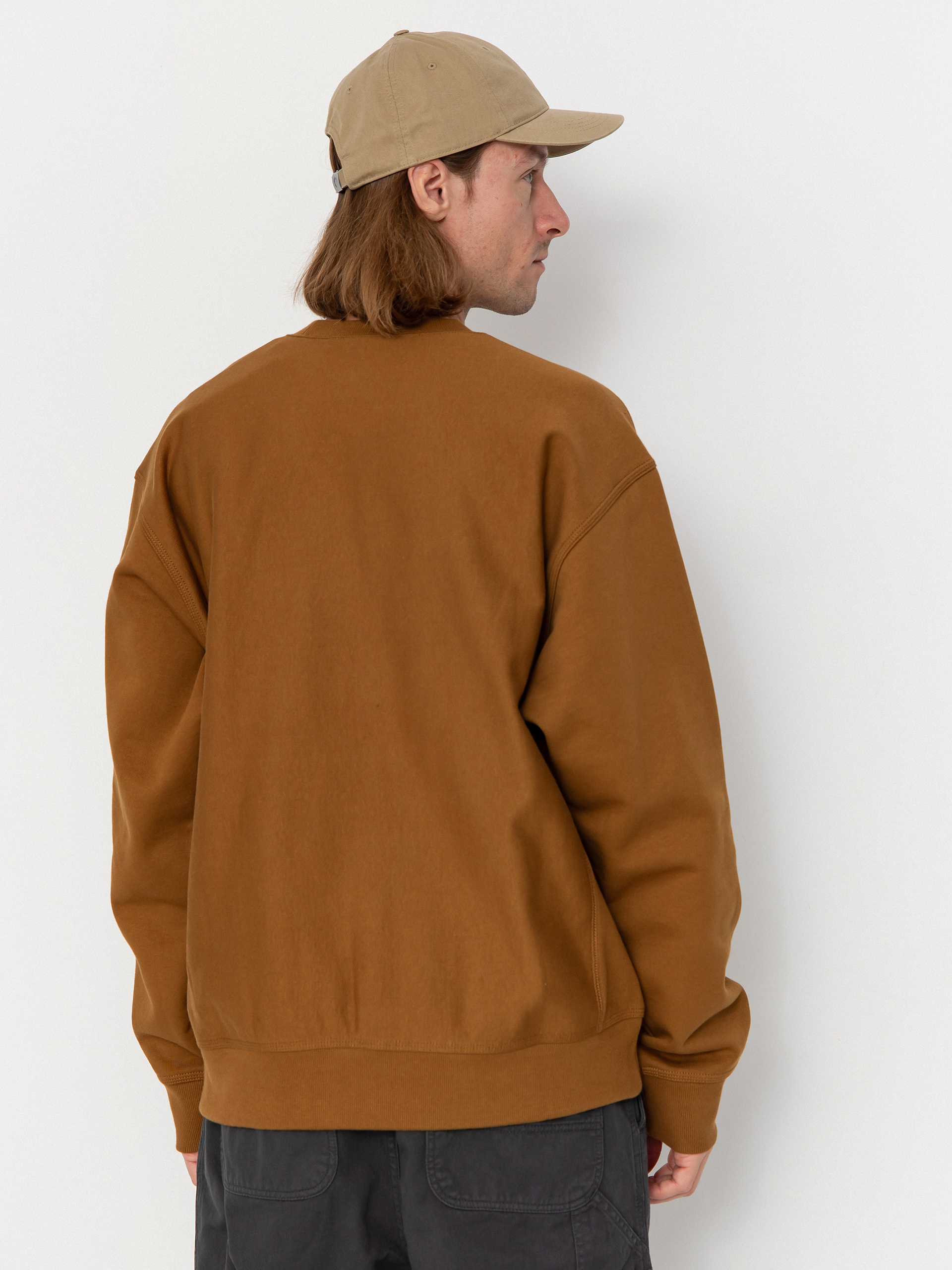 Bluza Carhartt WIP American Script (hamilton brown)