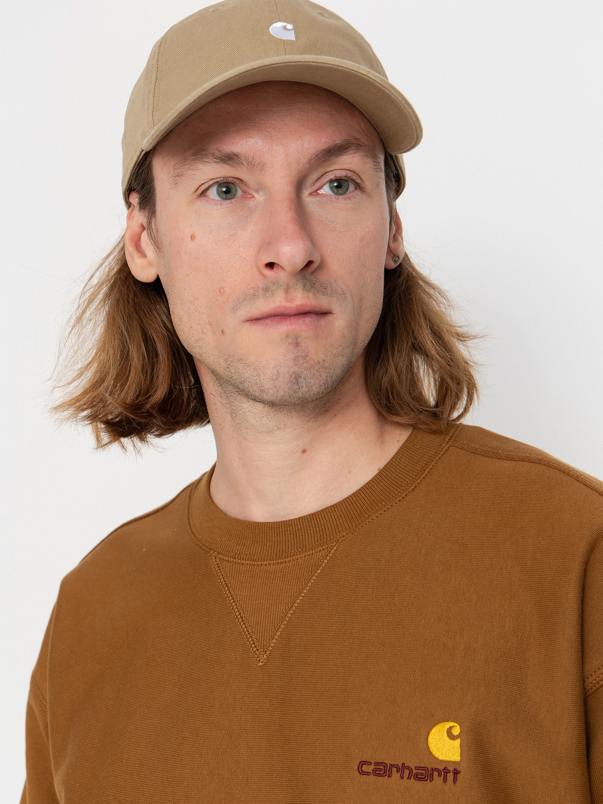 Bluza Carhartt WIP American Script (hamilton brown)