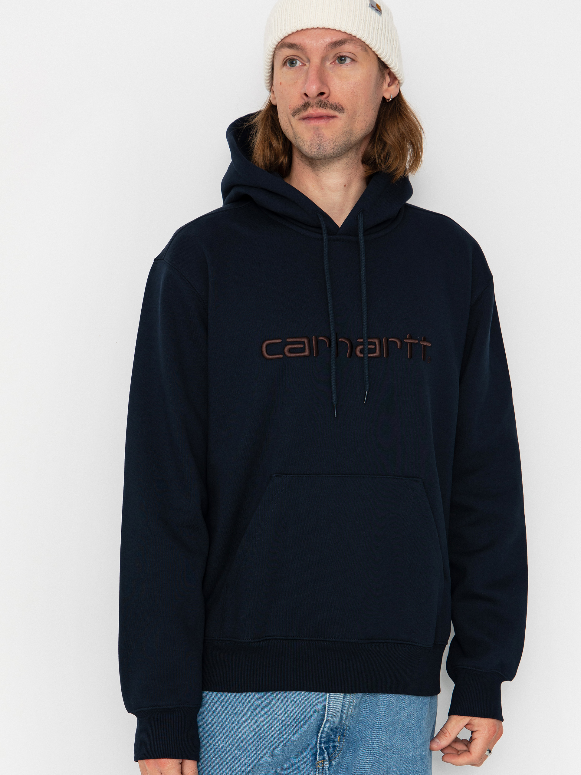 Bluza z kapturem Carhartt WIP Carhartt HD (deep night/palisander)