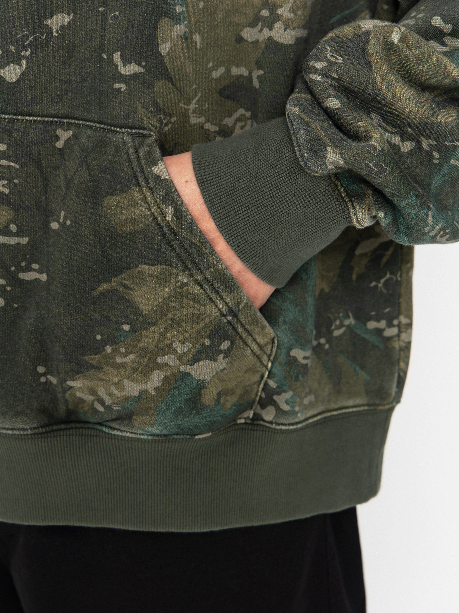 Bluza z kapturem Carhartt WIP Benton HD (camo combi/green/garment dyed)
