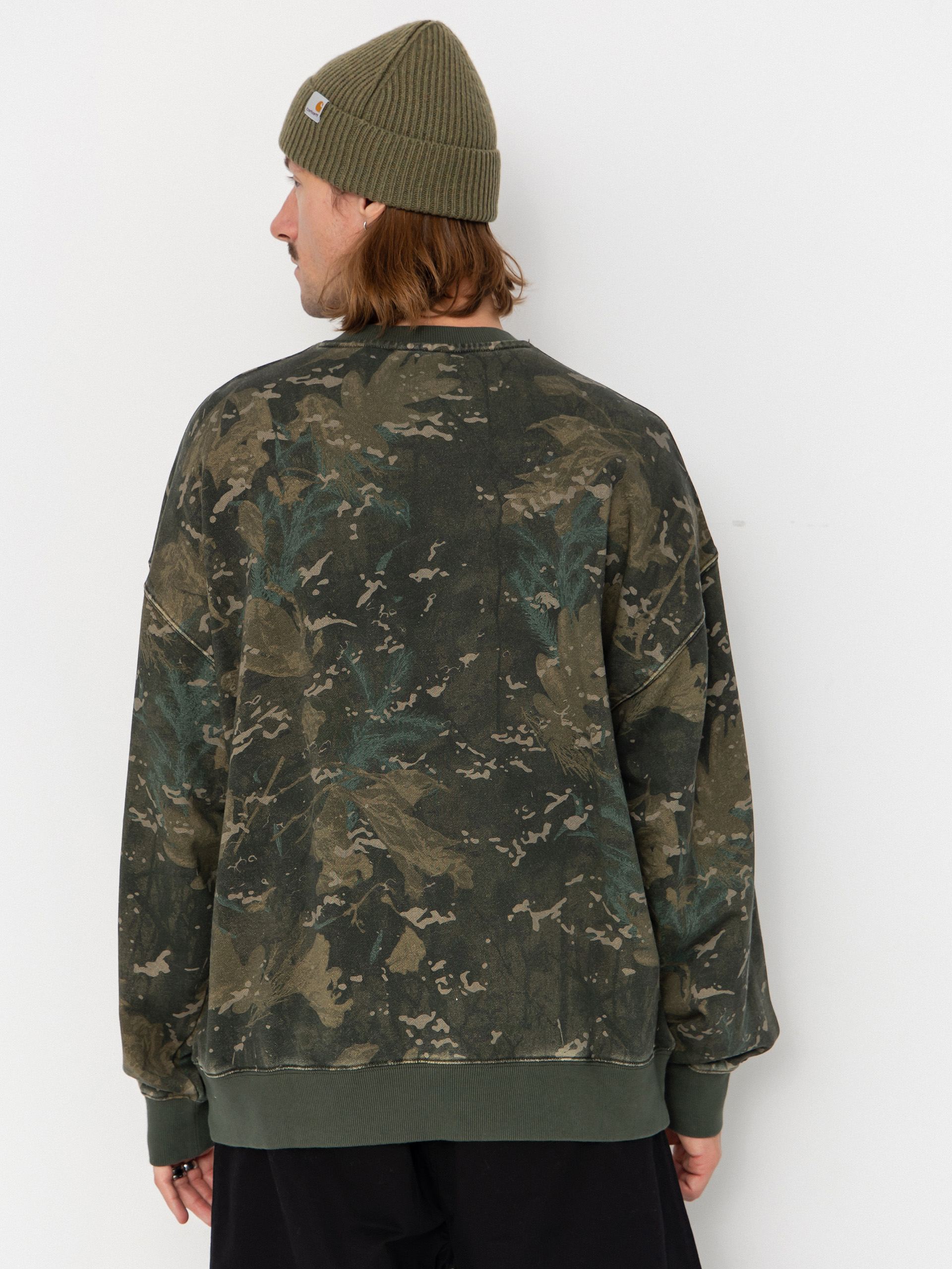 Bluza Carhartt WIP Benton (camo combi/green/garment dyed)