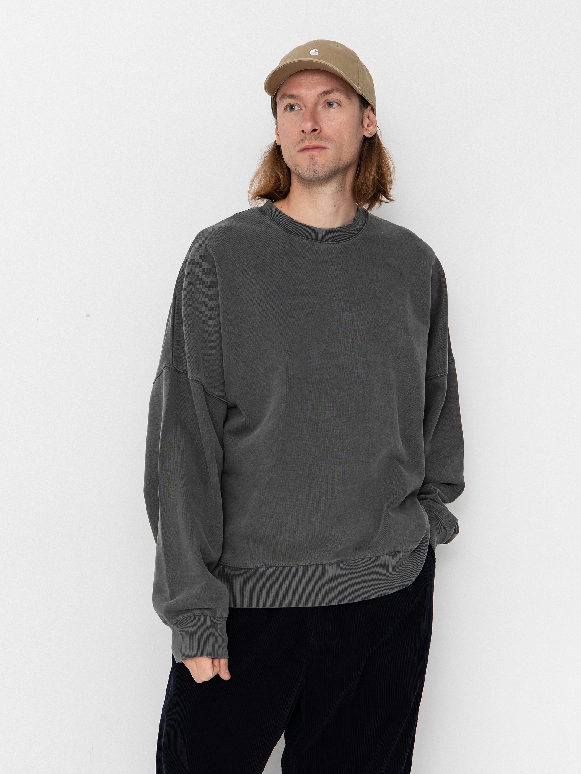 Bluza Carhartt WIP RGGD (black/garment dyed)