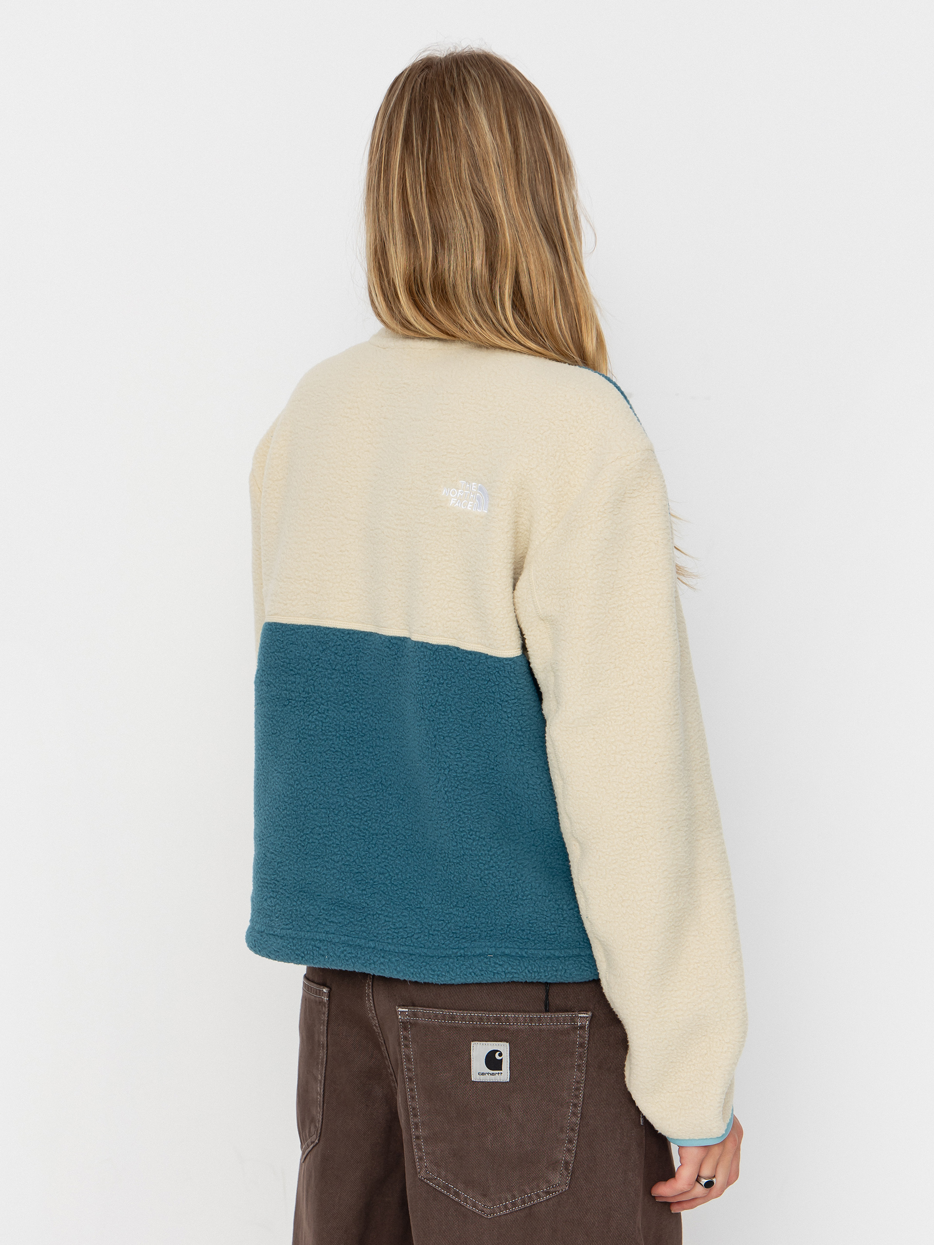 Męski Polar The North Face Yumiori 1/4 Zip (space/gravel/blue eclip)