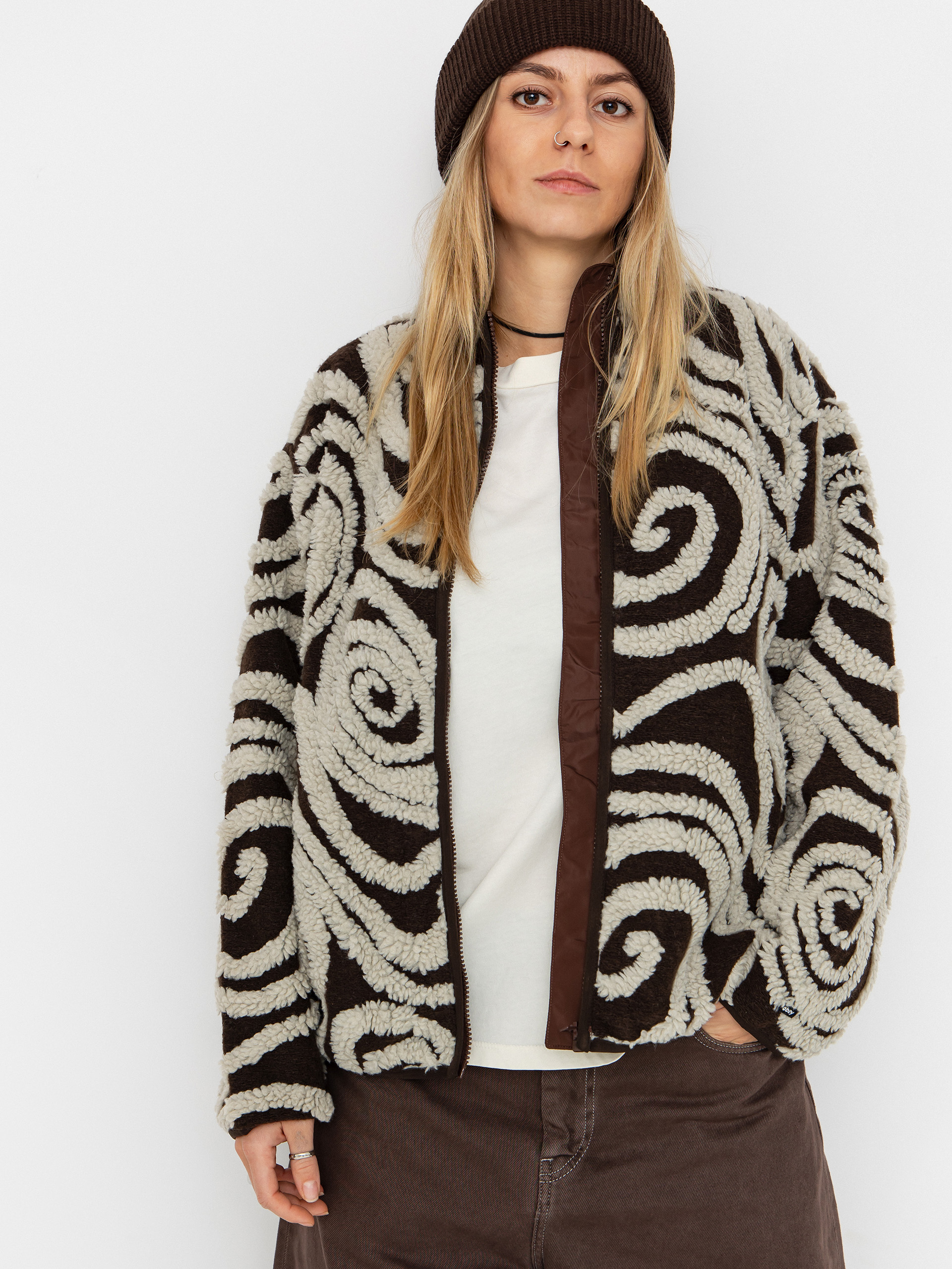 Polar OBEY Swirls Jacquard Zip Wmn