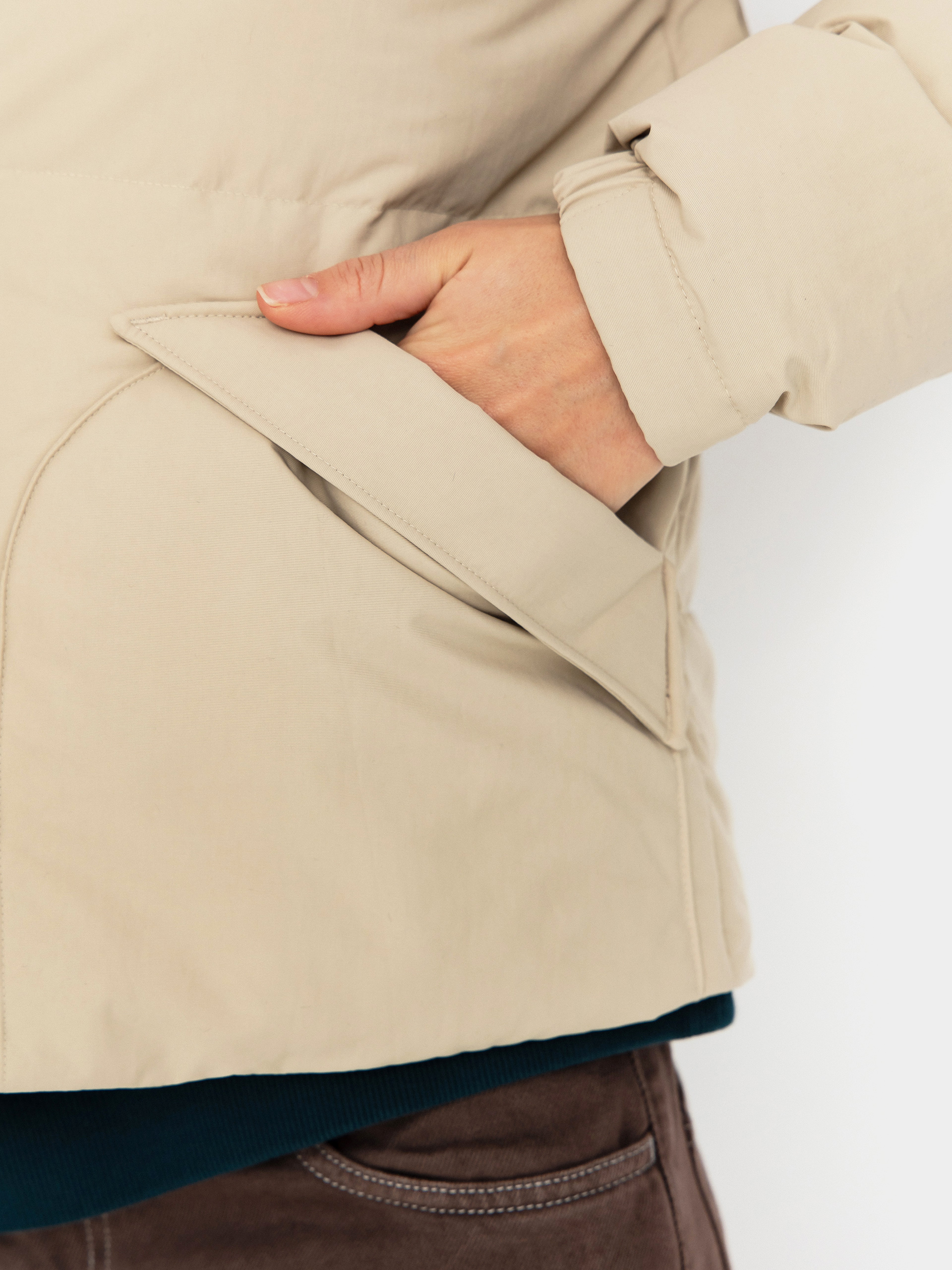 Kurtka Patagonia Downdrift Wmn (oar tan w/seabird grey)