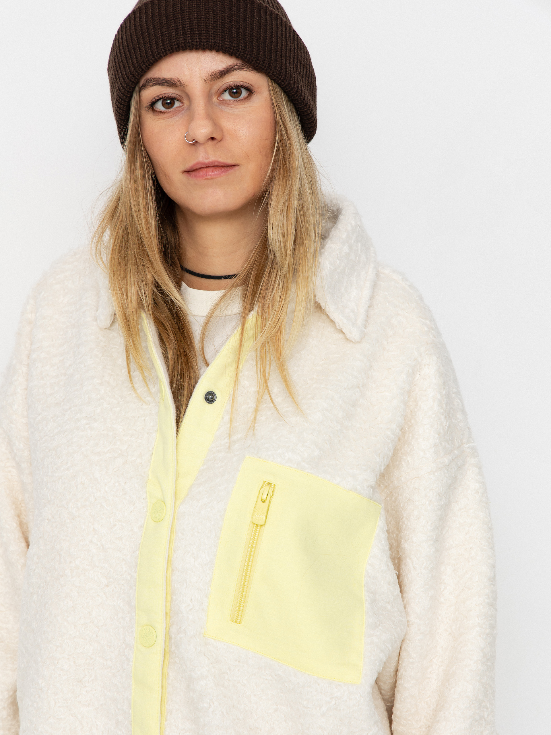 Damski Polar Roxy Chloe Kim Shacket (whisper white)