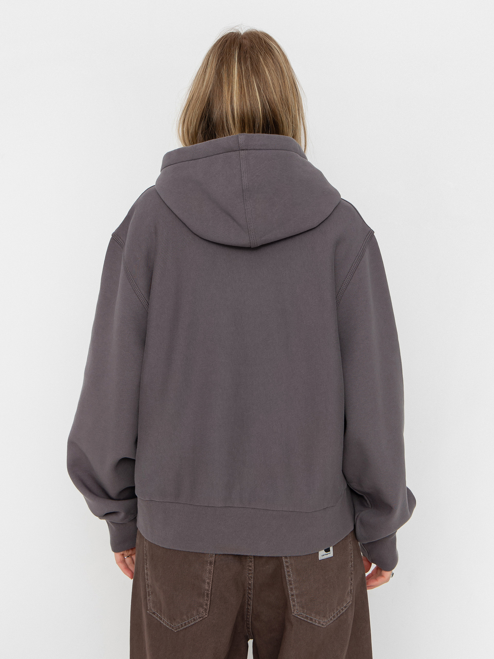 Bluza z kapturem Carhartt WIP American Script HD Wmn (porphyry)