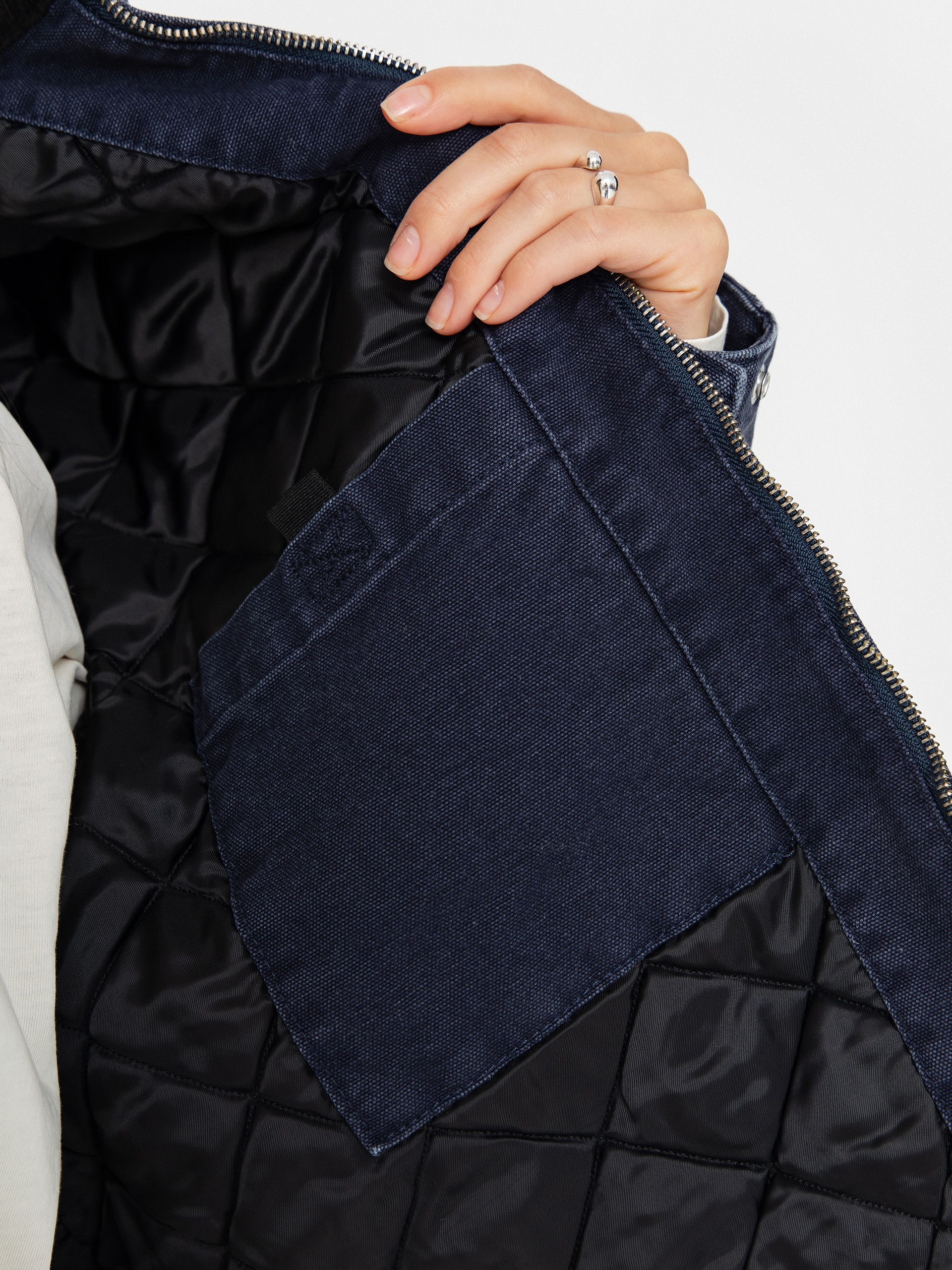 Kurtka Carhartt WIP OG Detroit Wmn (dark navy/black/stone canvas)