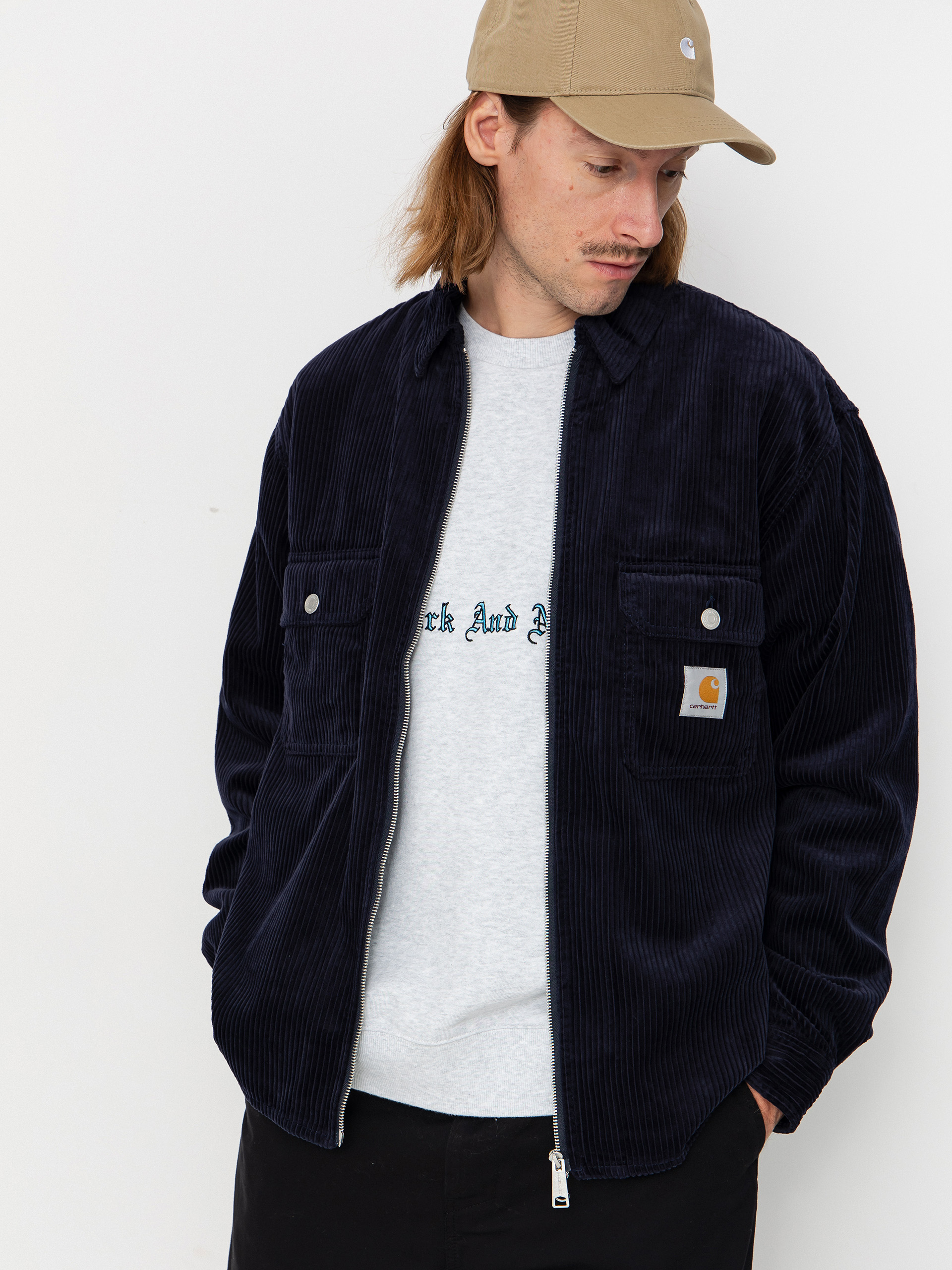 Kurtka Carhartt WIP Reynold (dark navy/rinsed)