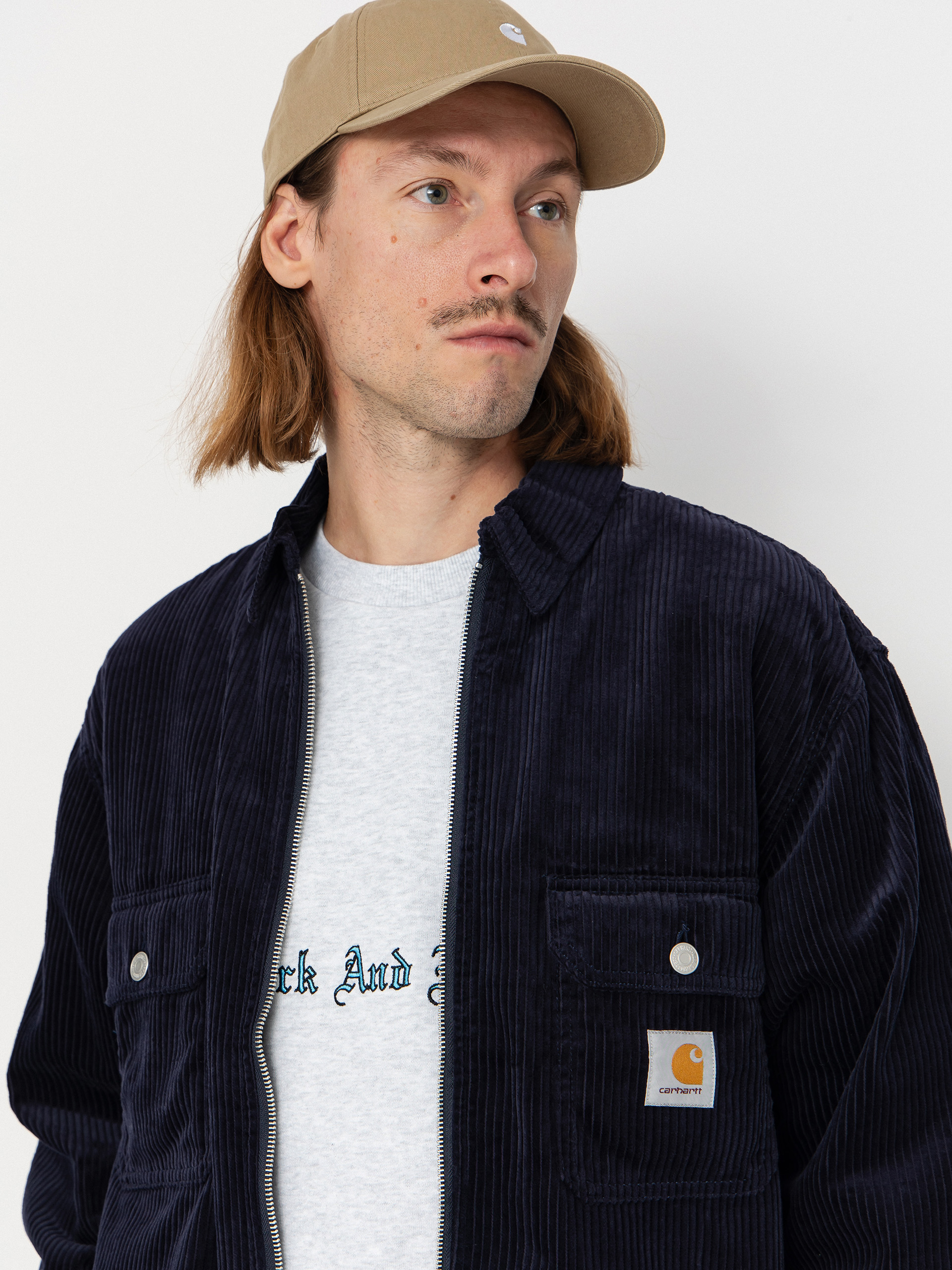 Kurtka Carhartt WIP Reynold (dark navy/rinsed)