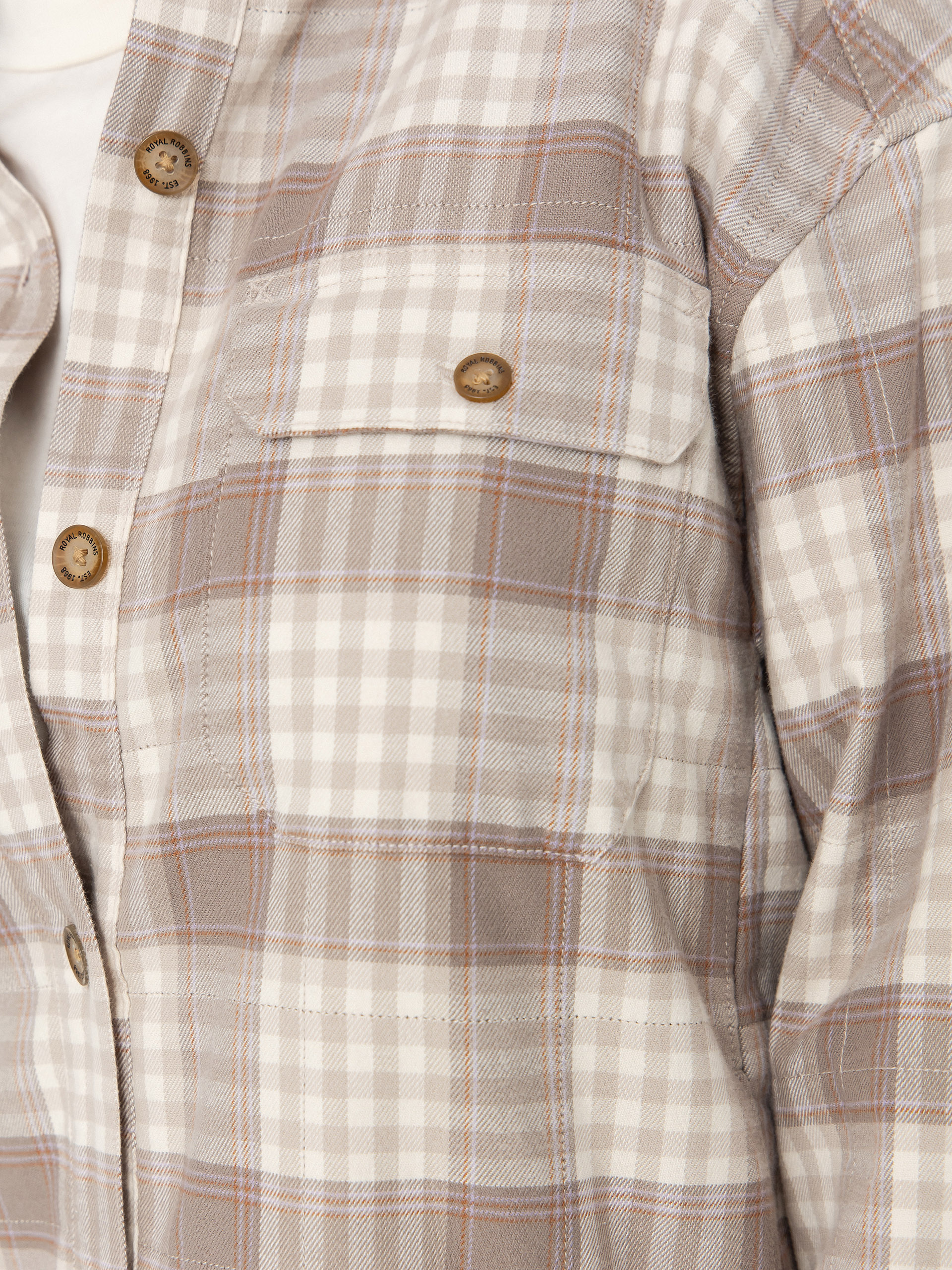 Koszula Royal Robbins Vista Flannel Shacket Wmn (chalk antelope pld)