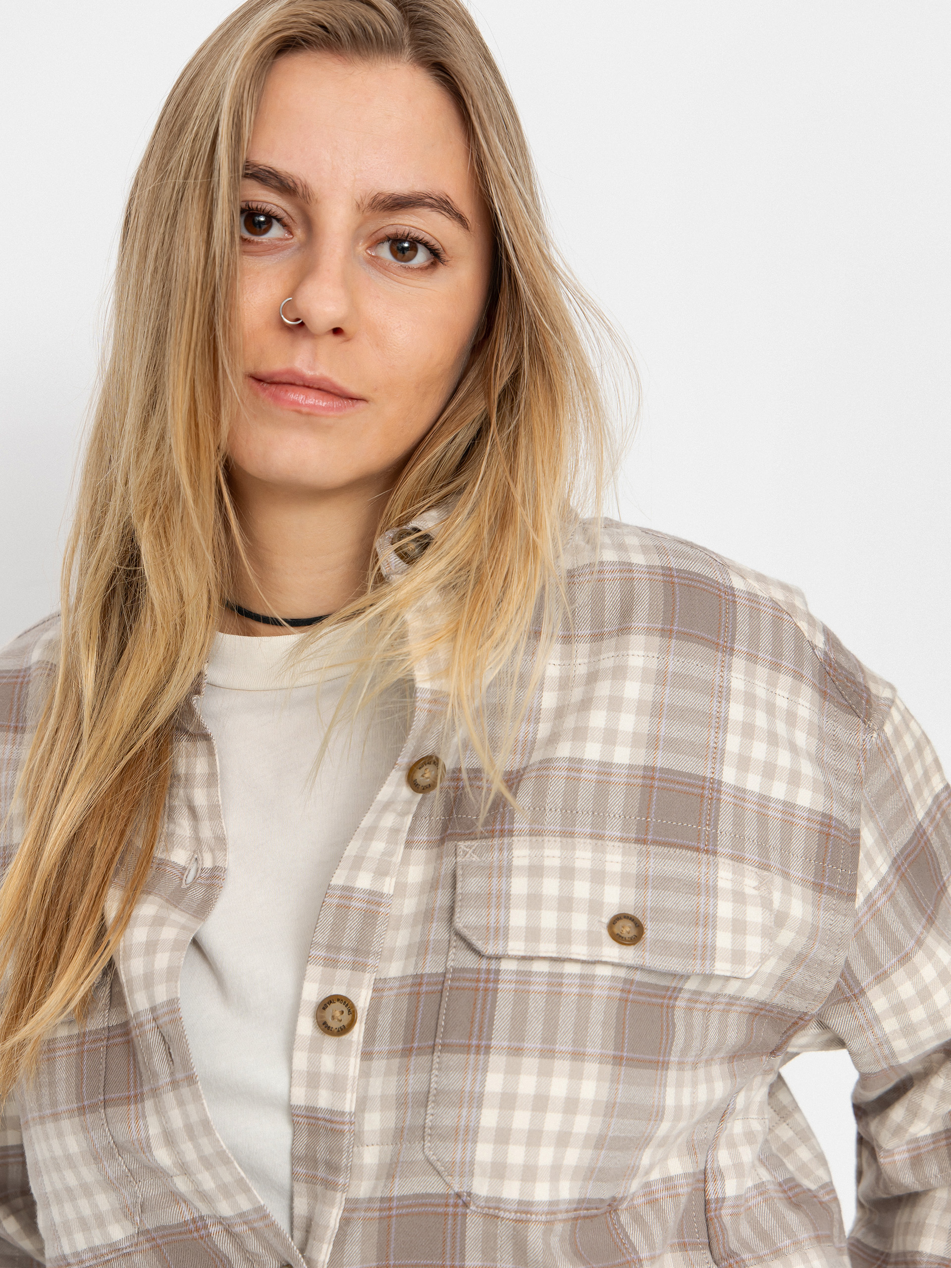 Koszula Royal Robbins Vista Flannel Shacket Wmn (chalk antelope pld)