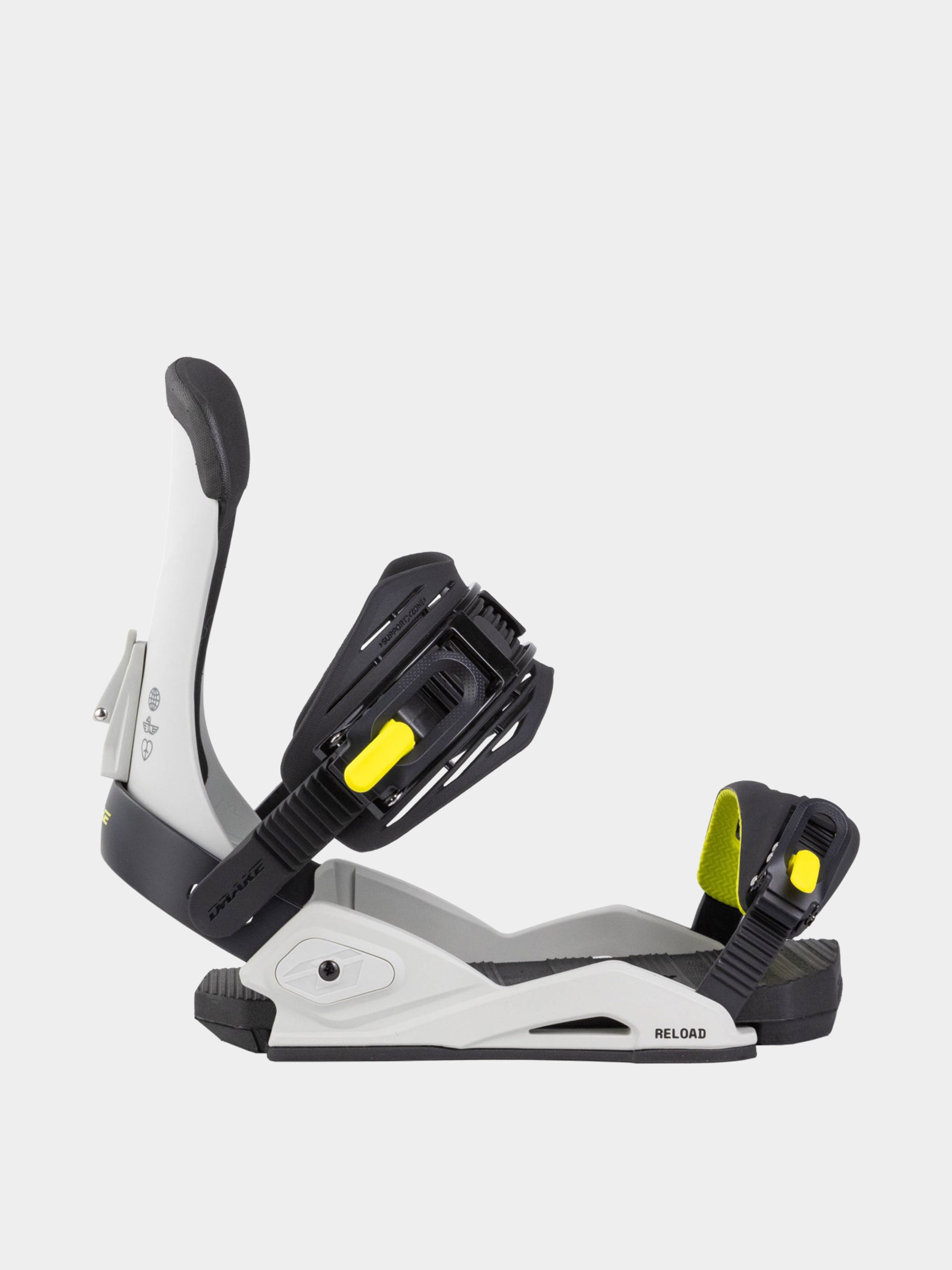 Męskie Wiązania snowboardowe Drake Reload (grey/lime)