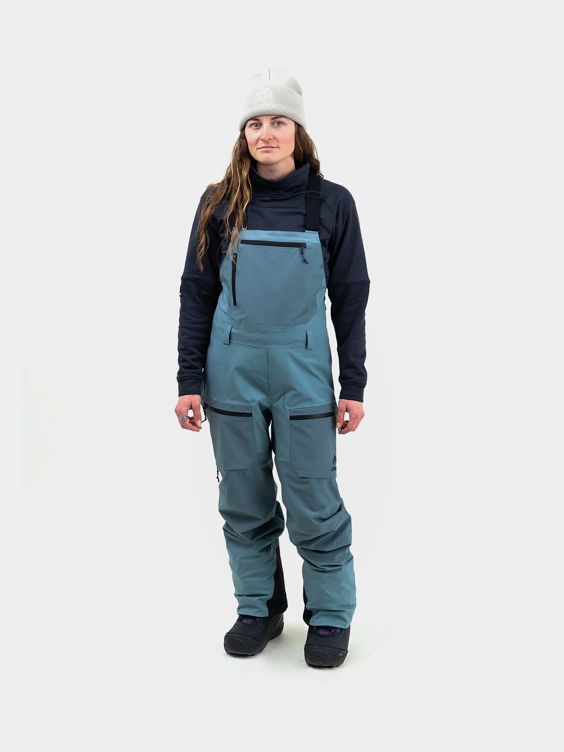 Spodnie snowboardowe Jones Snowboards Mtn Surf Rec Bib Wmn (atlantic blue)