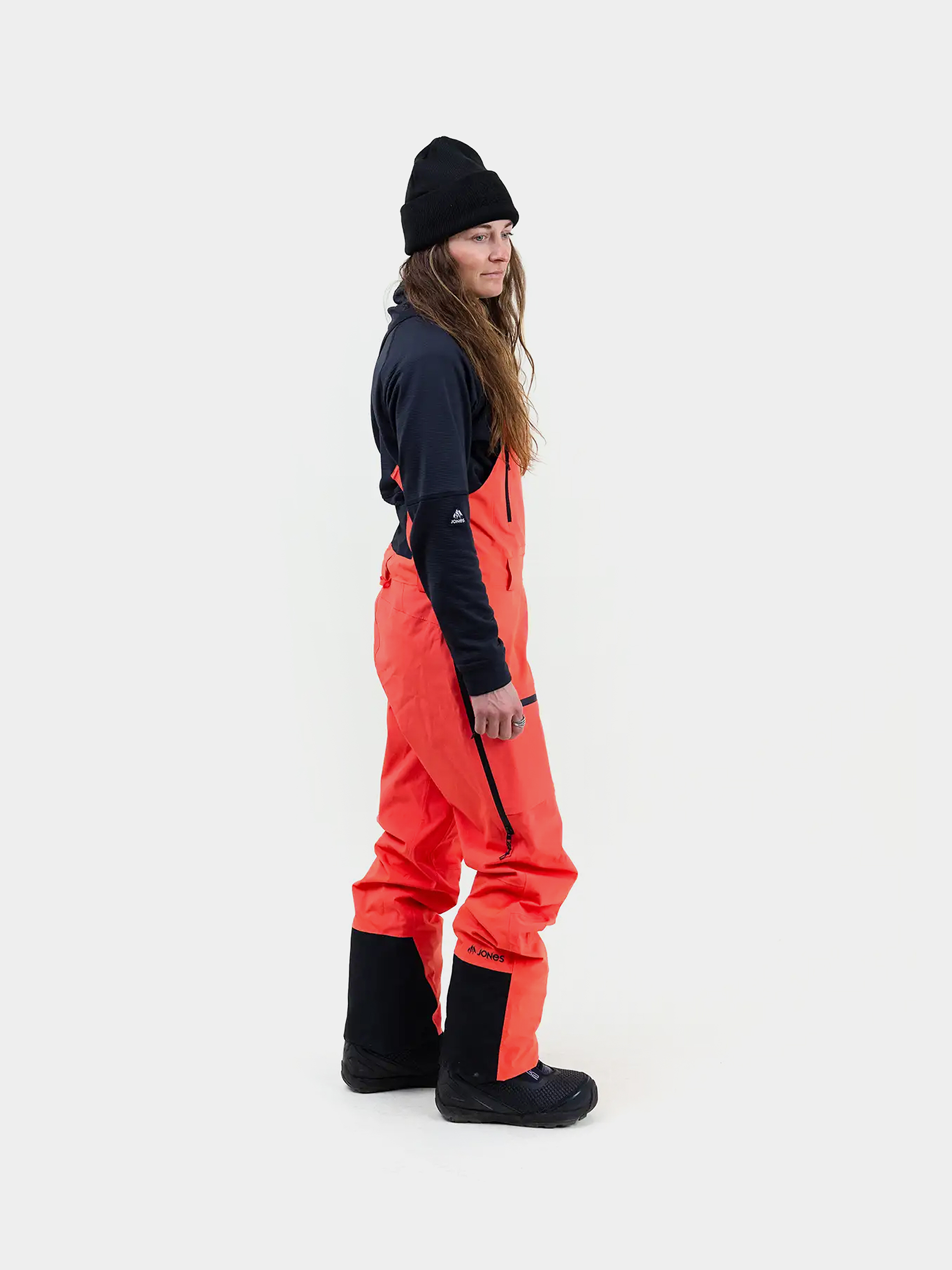 Spodnie snowboardowe Jones Snowboards Mtn Surf Rec Bib Wmn (deep coral)