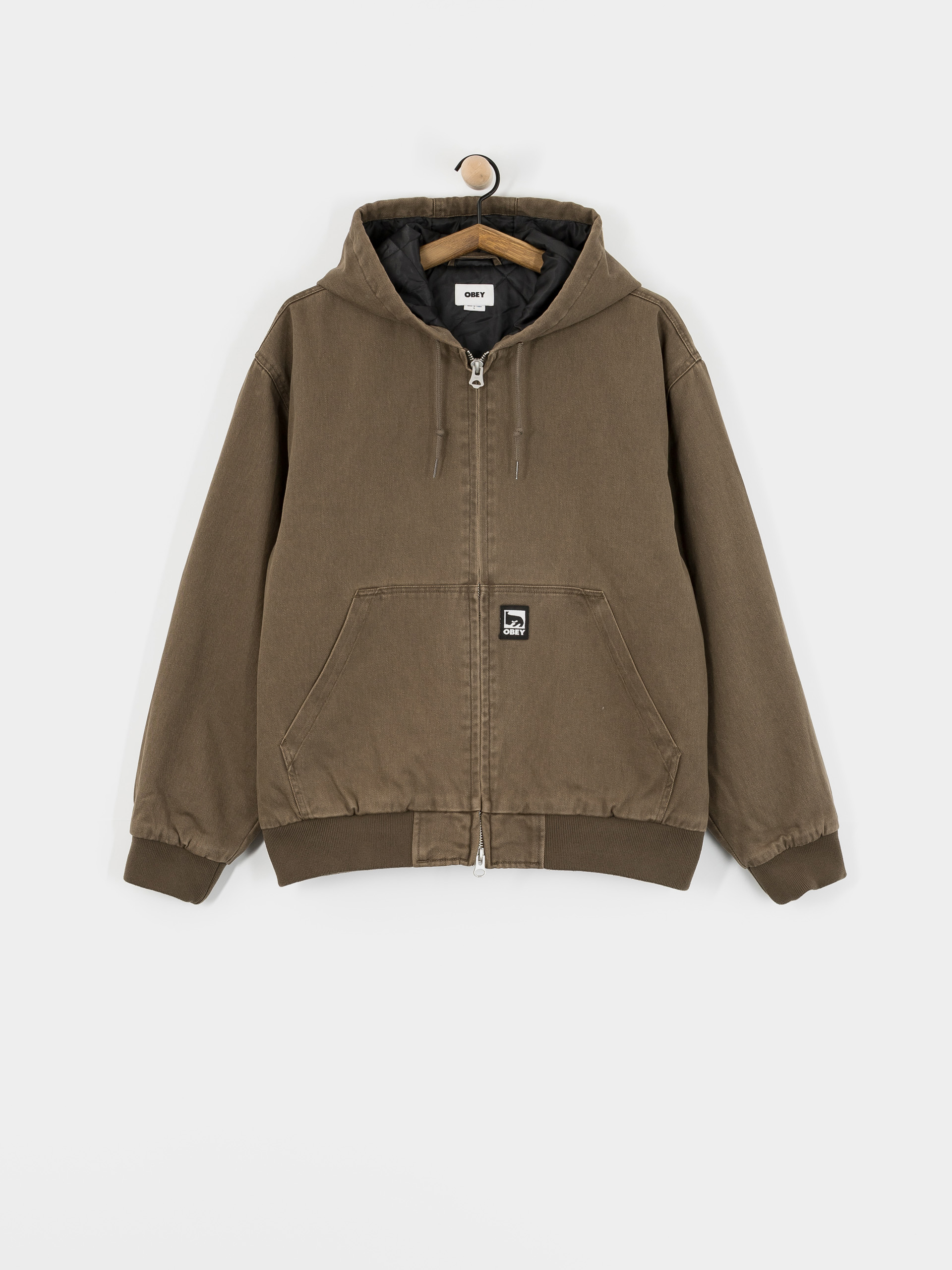 Kurtka z kapturem OBEY Obey Randy ZHD (wren faded wash)