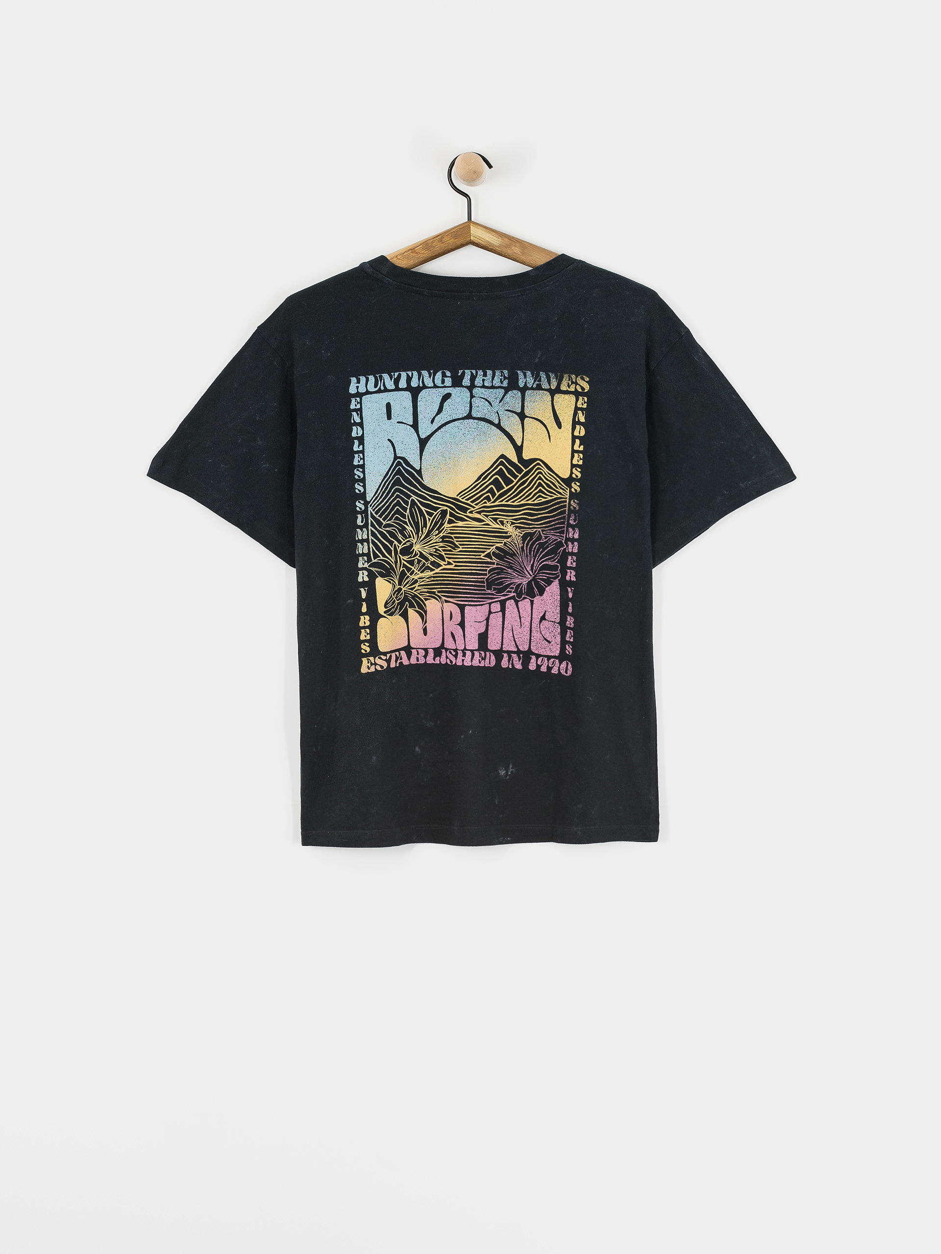 T-shirt Roxy Sunnyoversize Optic Wash Wmn (anthracite)