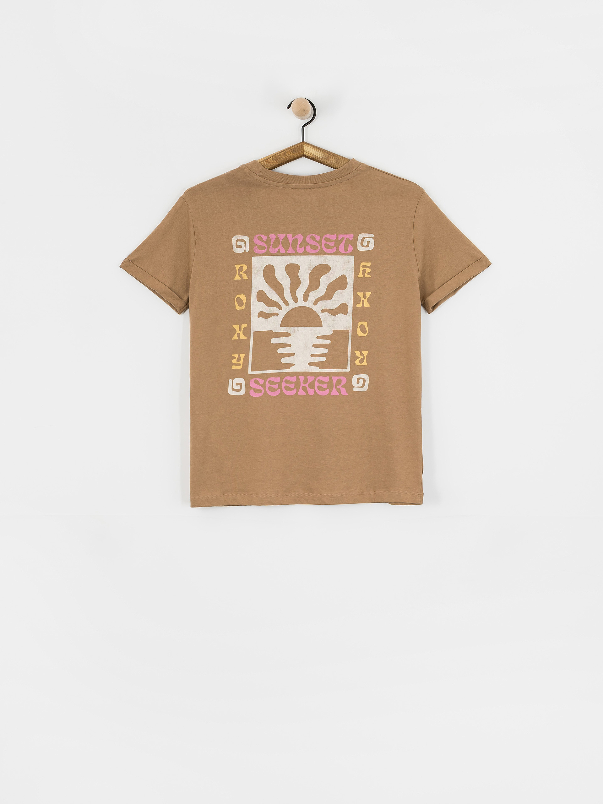 T-shirt Roxy Oceanregular Poster Wmn (woodsmoke)