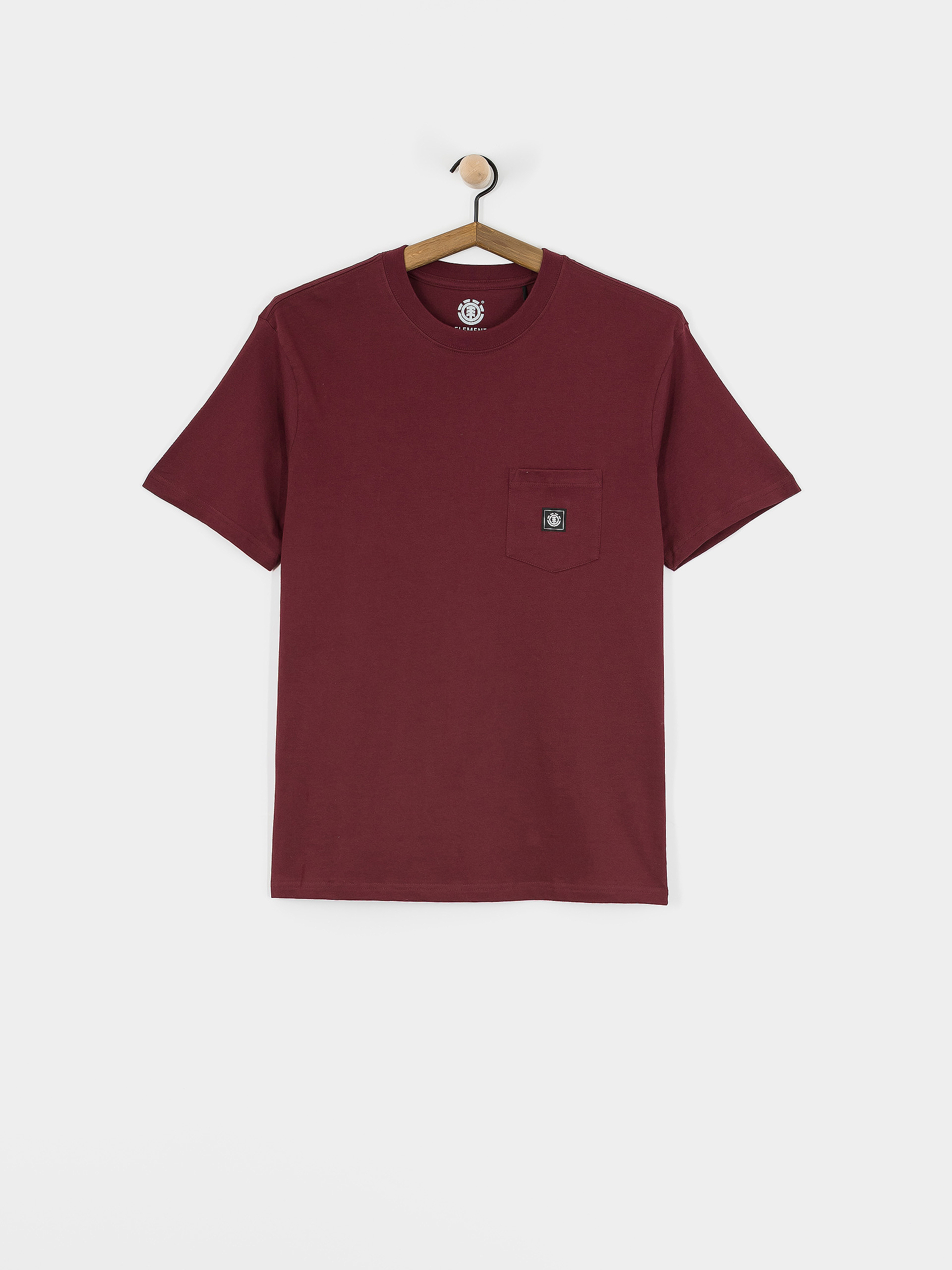 T-shirt Element Icon Label Pocket (zinfandel)