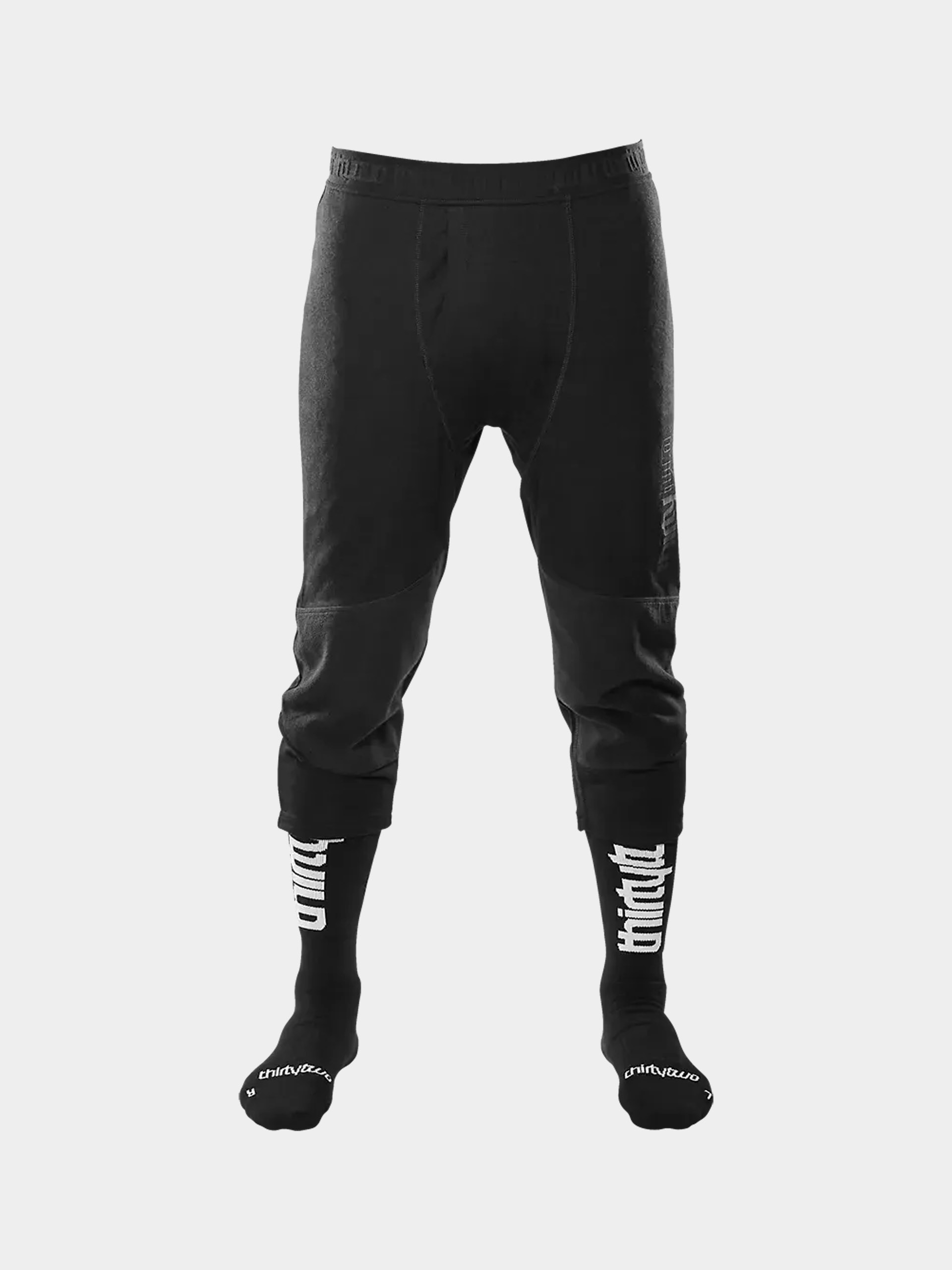 Męskie Legginsy aktywne ThirtyTwo Ridelite Merino Knicker (black/black)