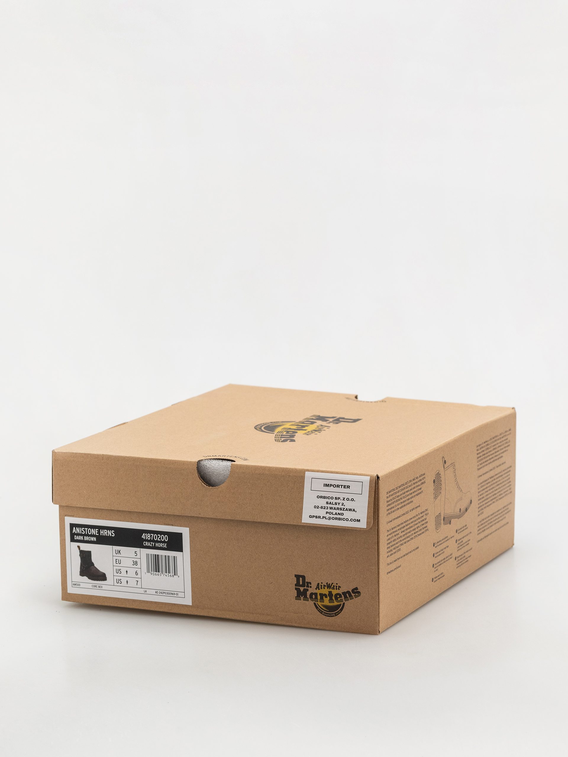 Buty Dr. Martens Anistone HRNS Ankle (dark brown crazy horse)