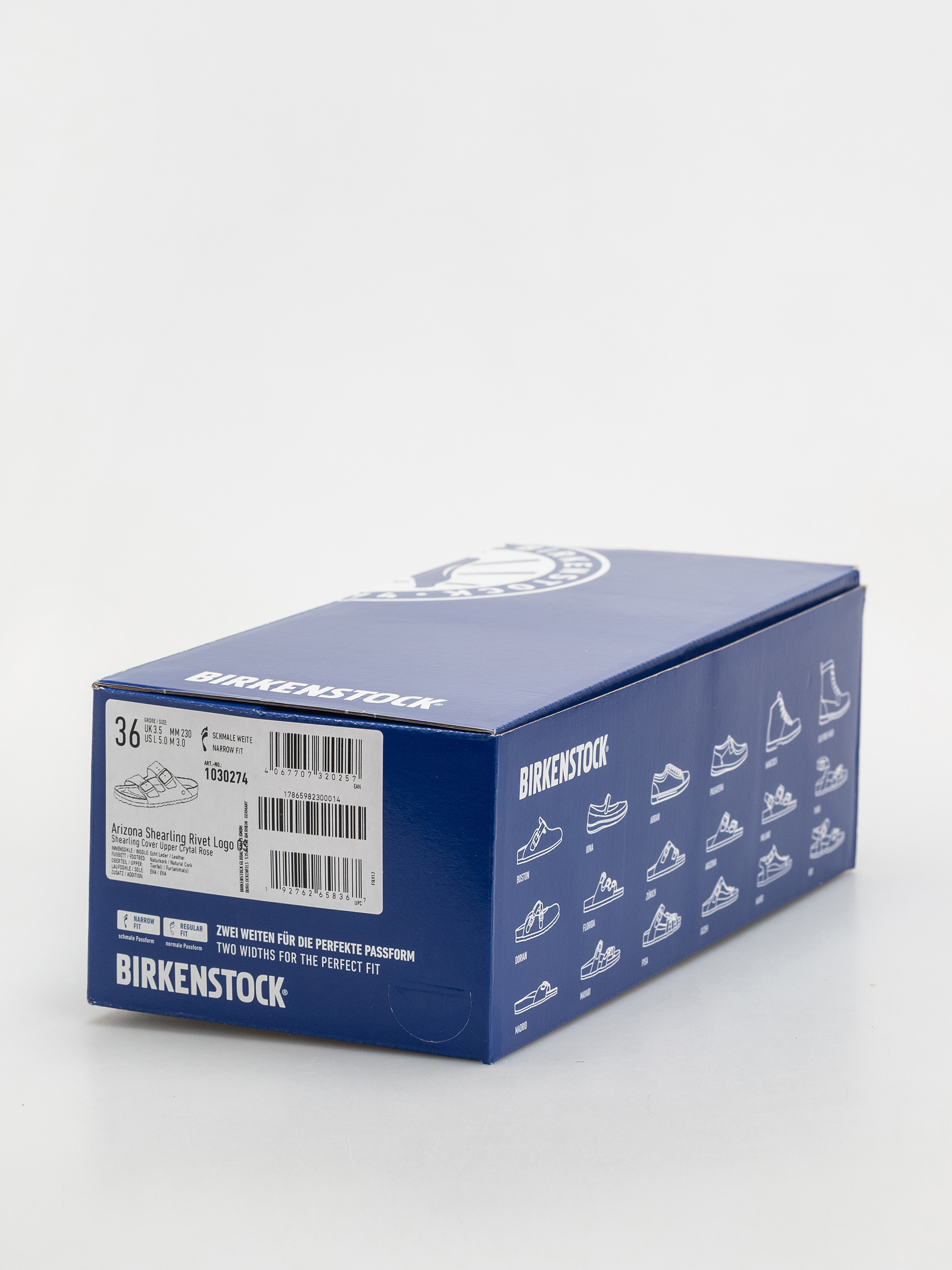 Klapki Birkenstock Arizona Shearling Cover Upper Narrow Wmn (crystal rose)