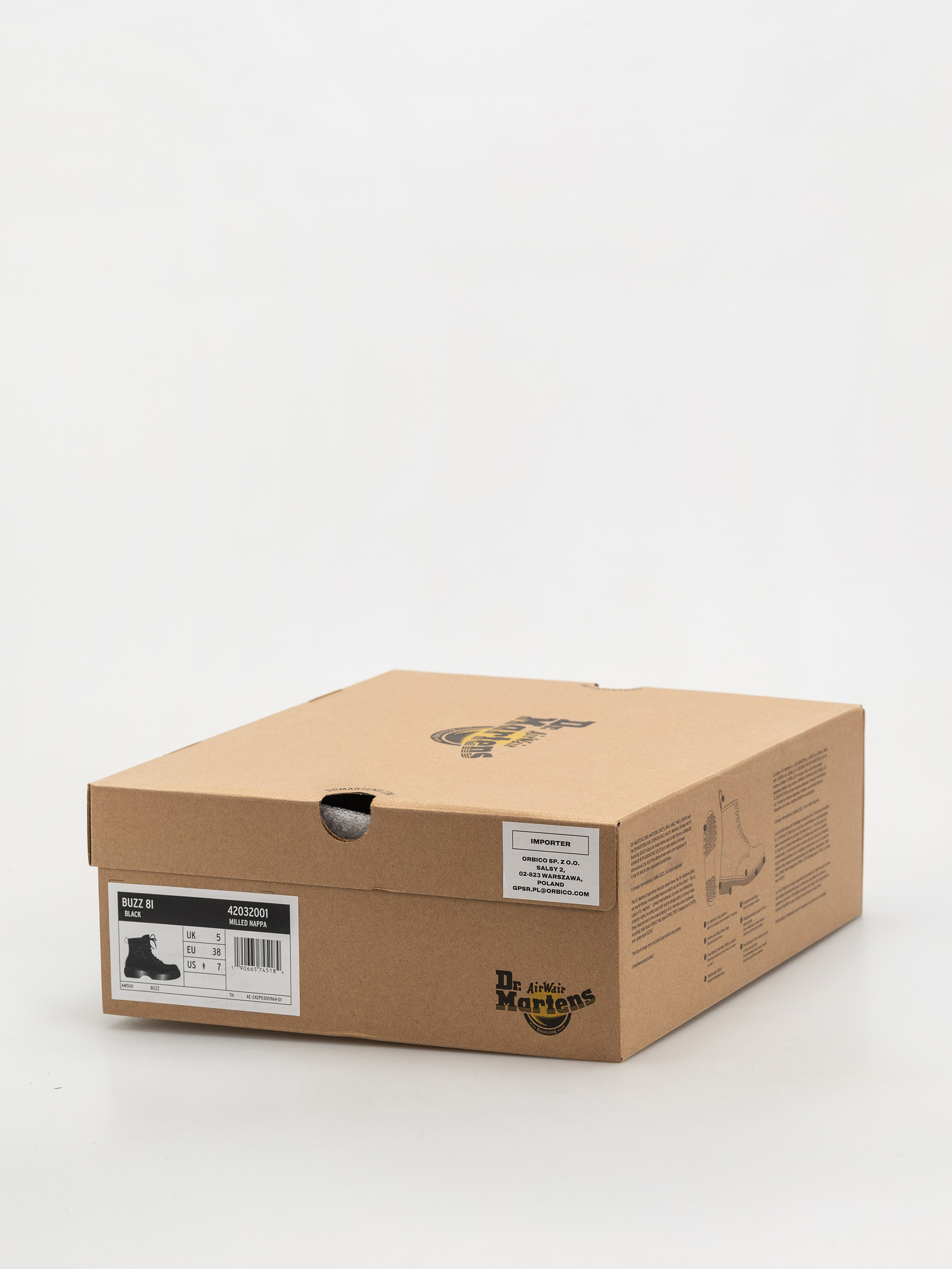 Buty Dr. Martens Buzz 8i Wmn (black milled nappa)