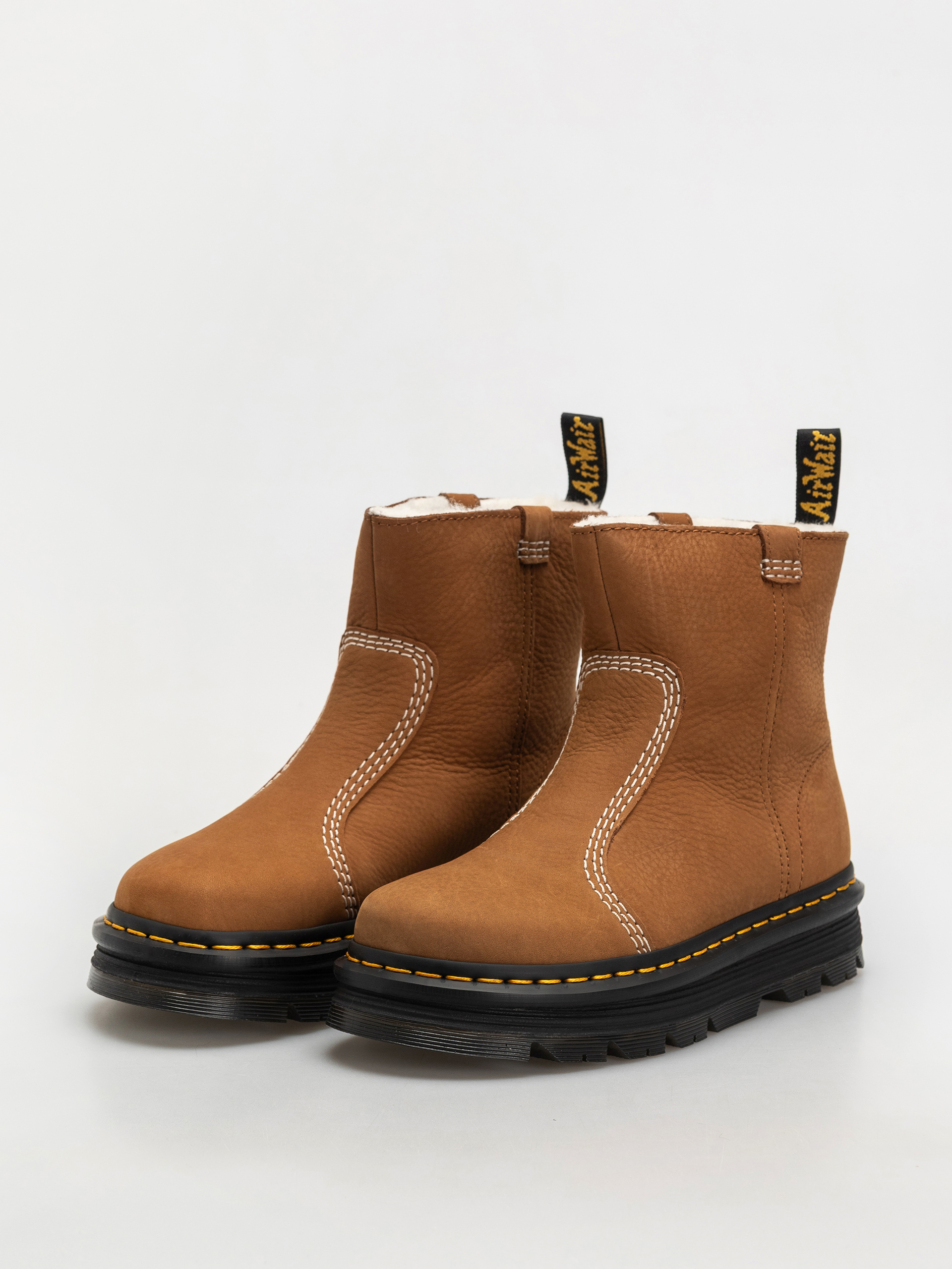 Buty Dr. Martens ZebZag Rigger WL Rigger Wmn (desert brown milled nubuck wp)