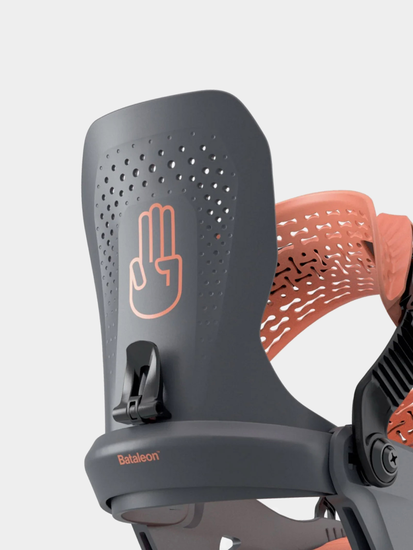 Damskie Wiązania snowboardowe Bataleon Donna HeelWrap (black peach)