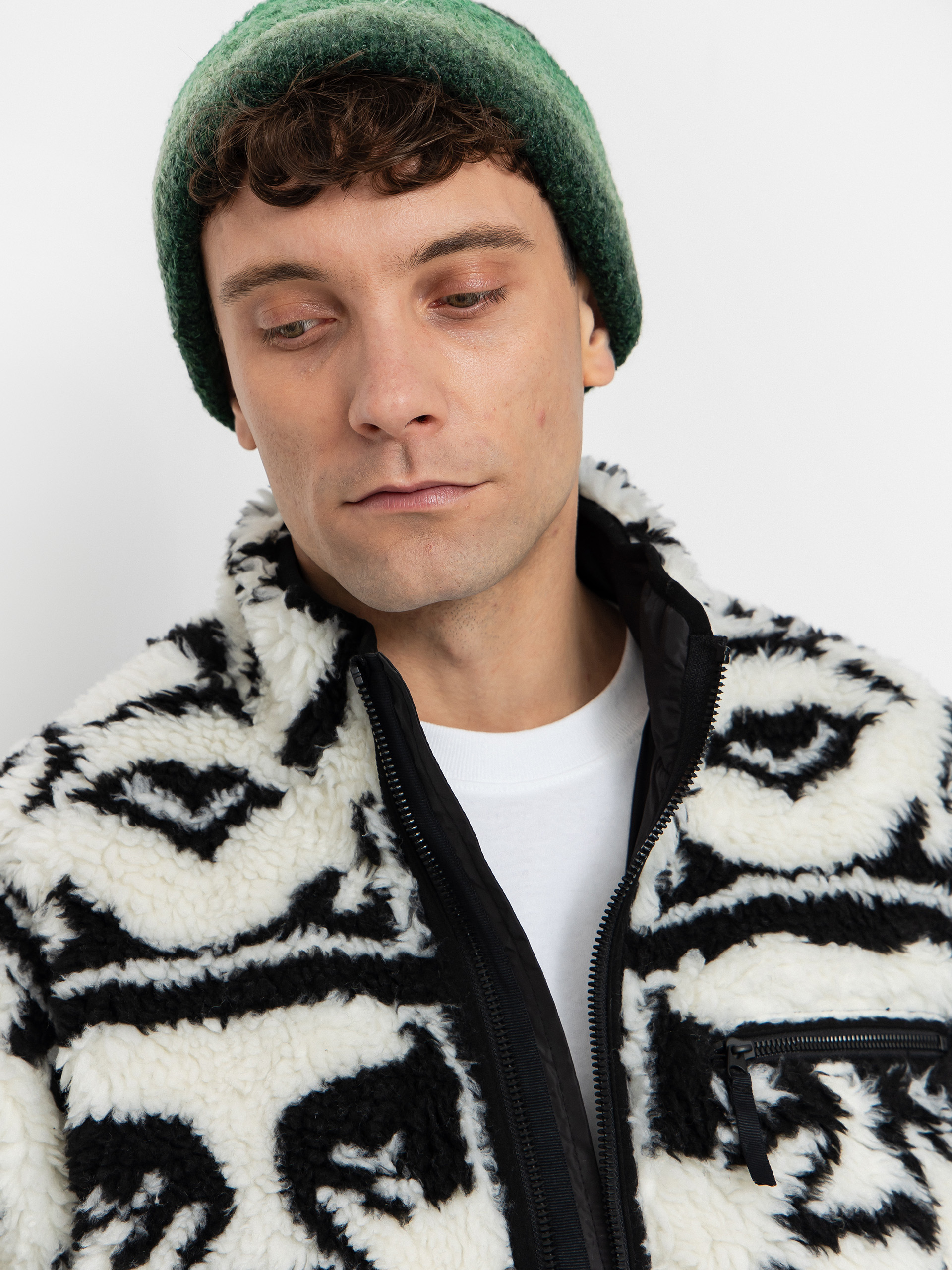 Męski Polar OBEY Obey Repeated Icon Sherpa (black multi)