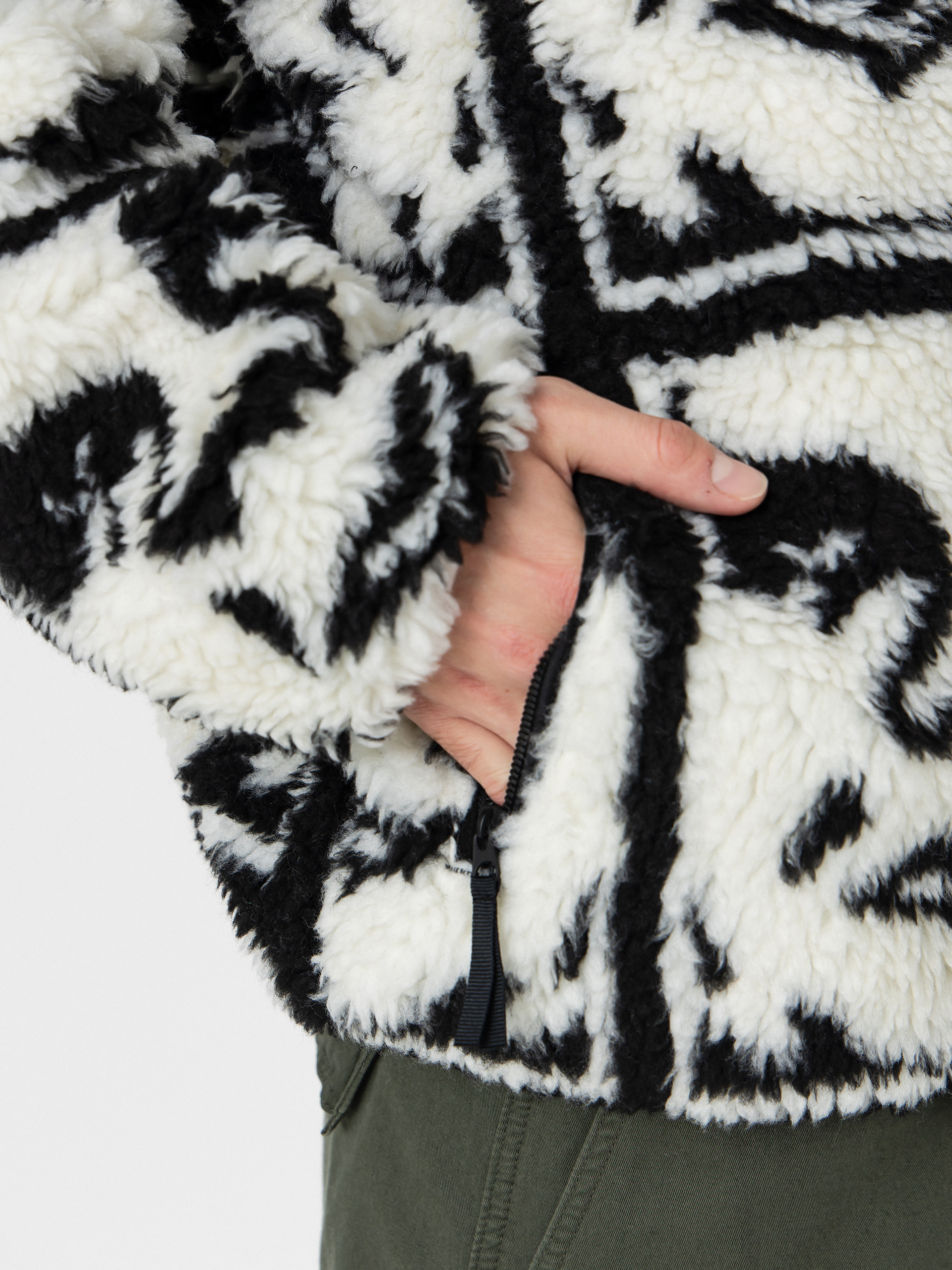 Męski Polar OBEY Obey Repeated Icon Sherpa (black multi)