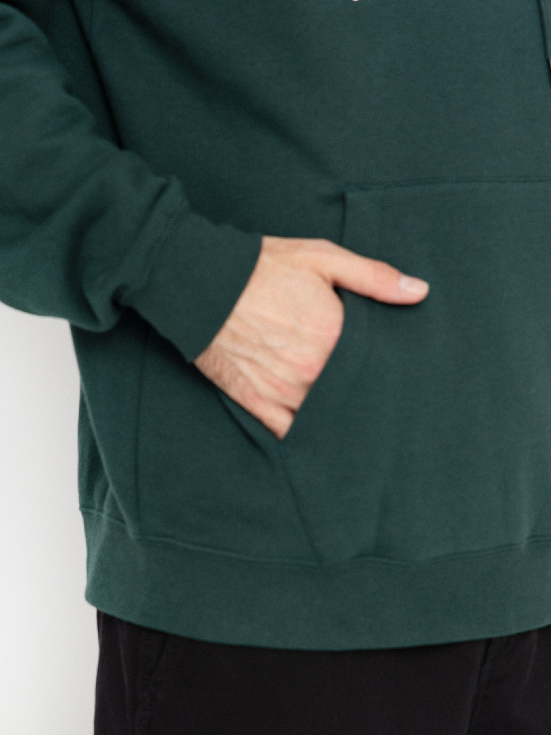 Bluza z kapturem Volcom Essential HD (black green)