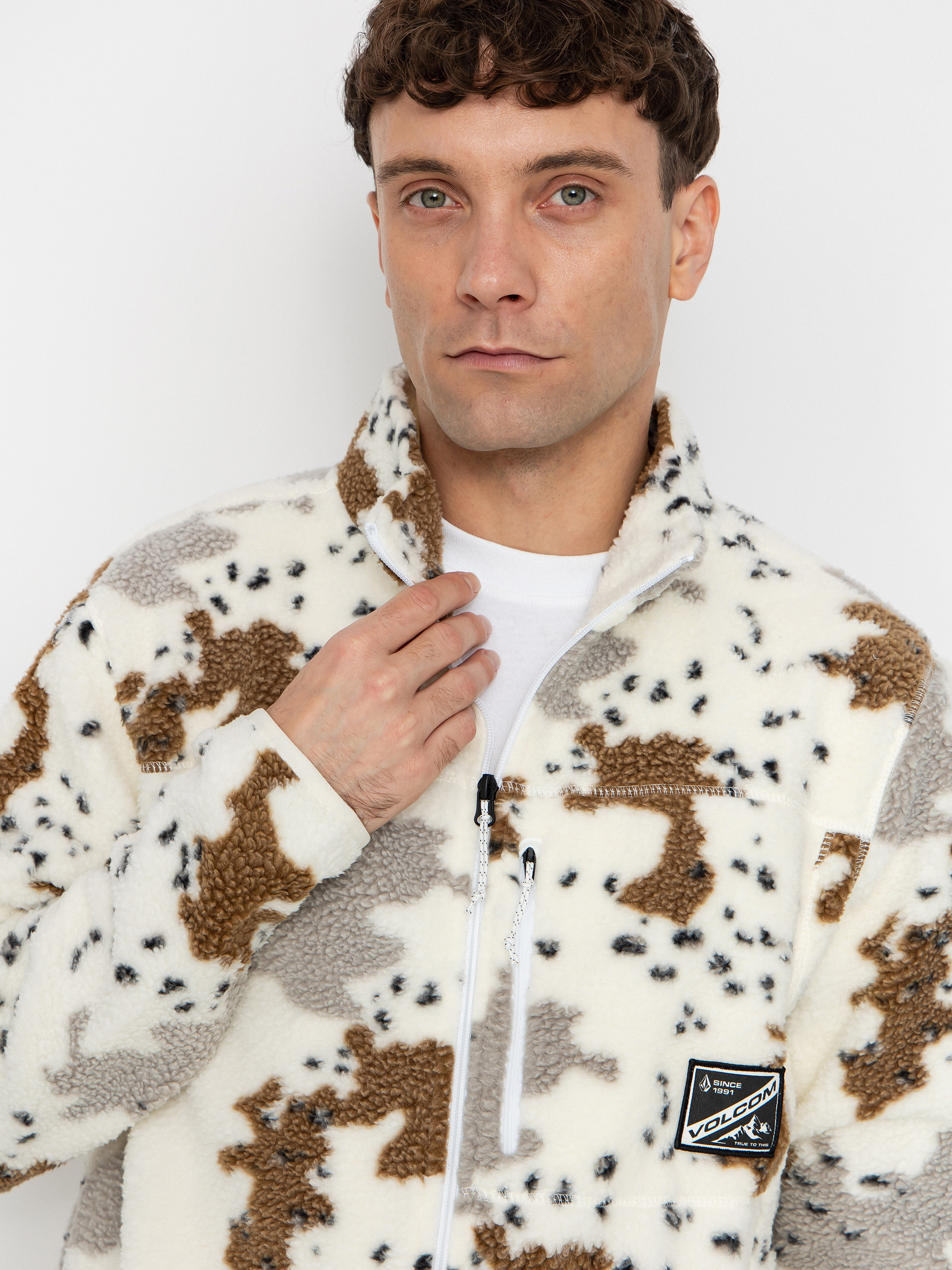 Męski Polar Volcom Nelson Sherpa ZHD (white)