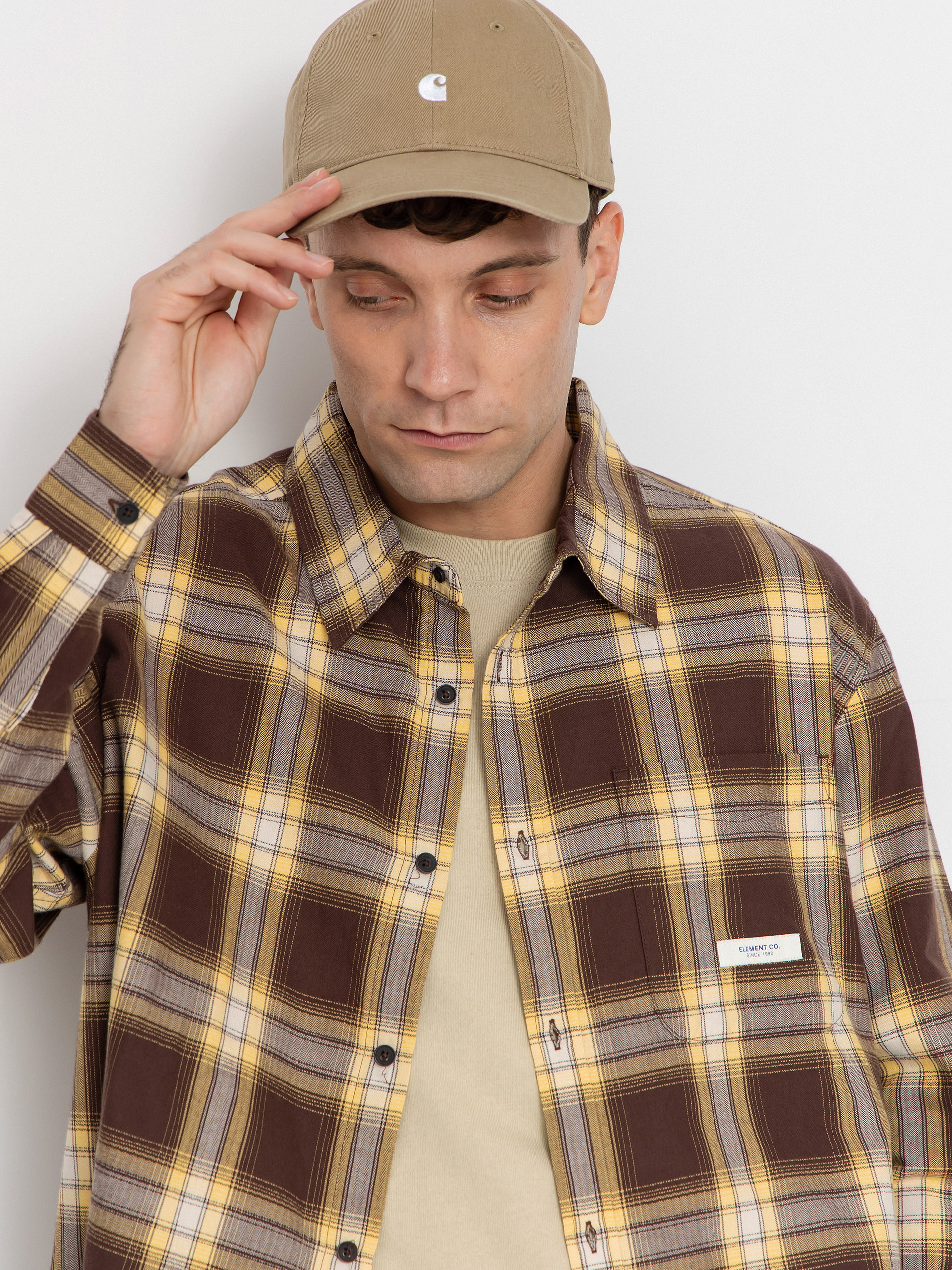 Koszula Element All Season 1Pkt Lightweight (java/cornsilk plaid)