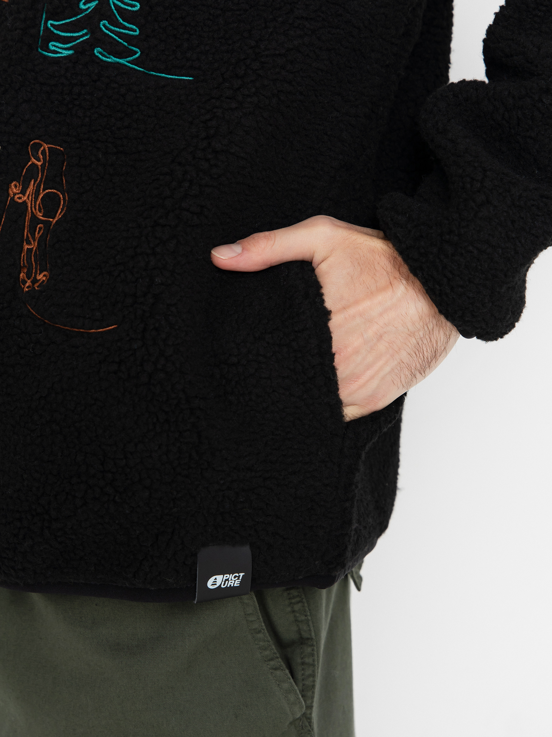 Męski Polar Picture Hafdals Embro (black)