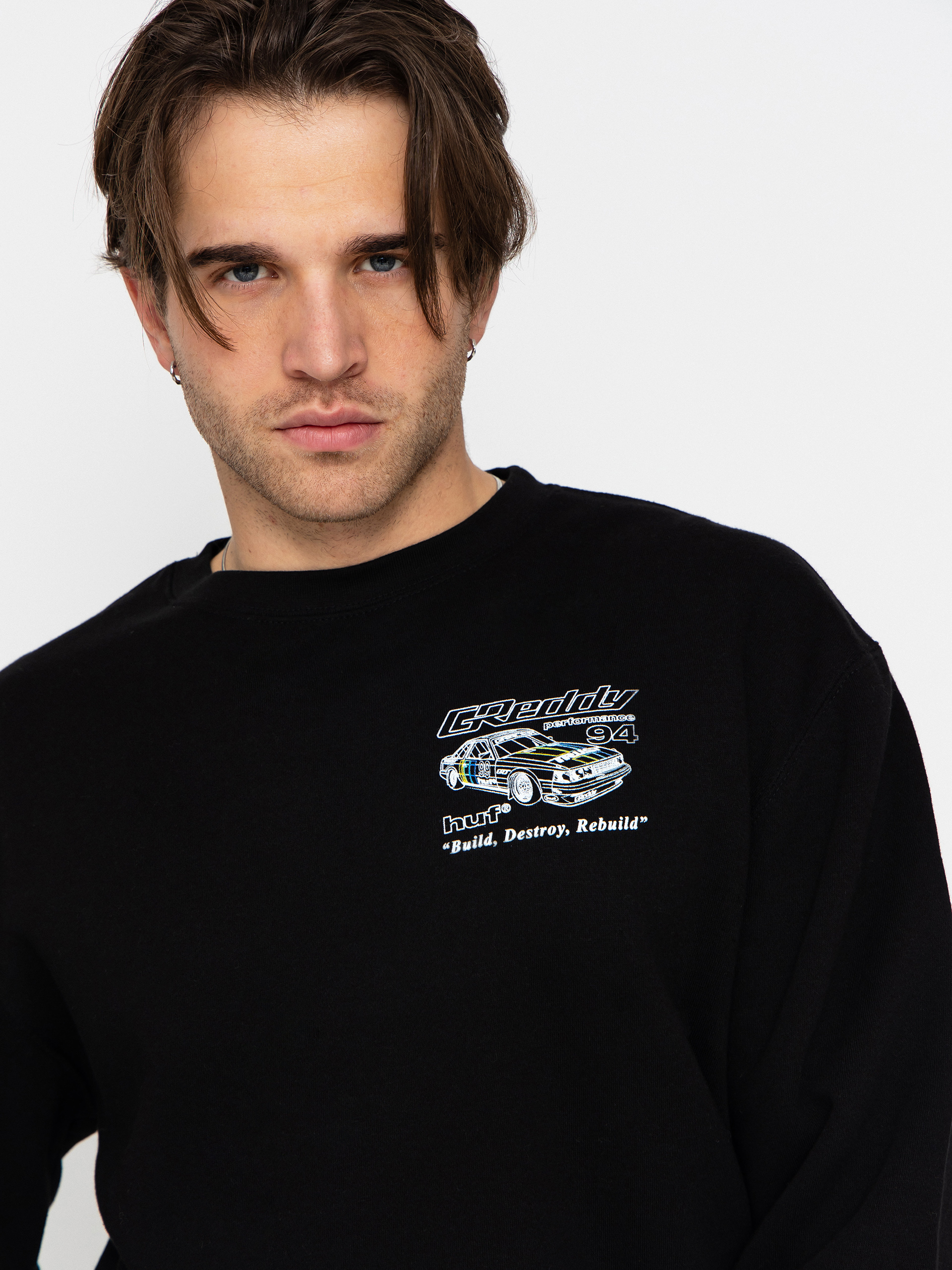 Bluza HUF X Greddy Retro Mod (black)