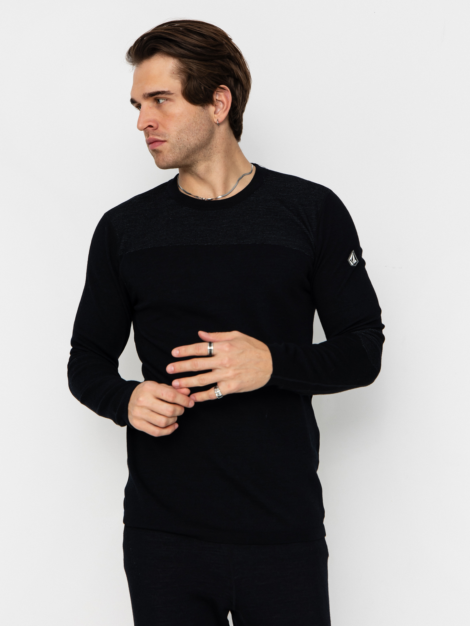 Męski Longsleeve aktywny Volcom Engineered (black)