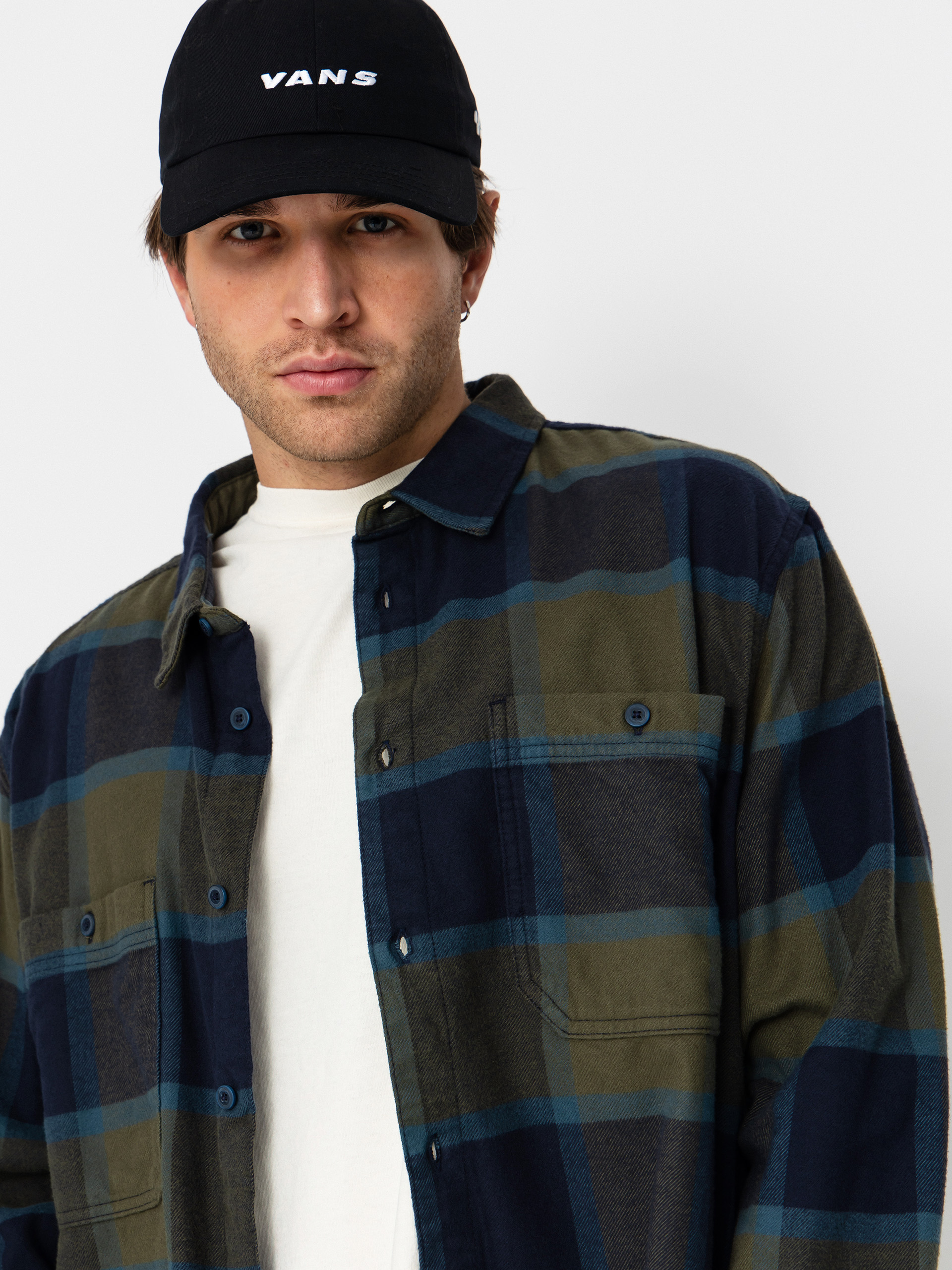 Koszula Vans Larkspur Plaid Flannel (grape leaf/parisiannght)