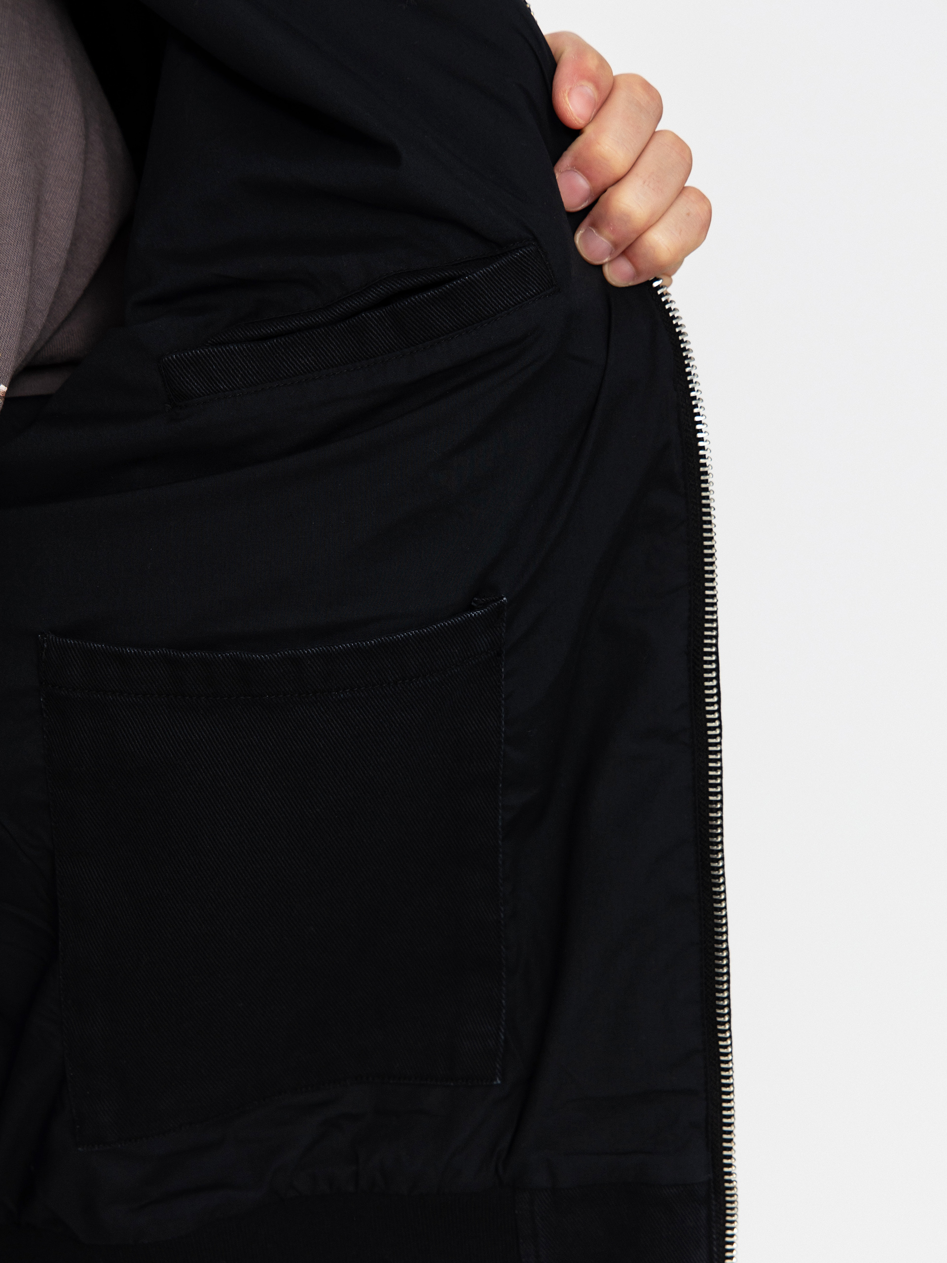 Kurtka OBEY Obey Glen Zip Up (black faded wash)