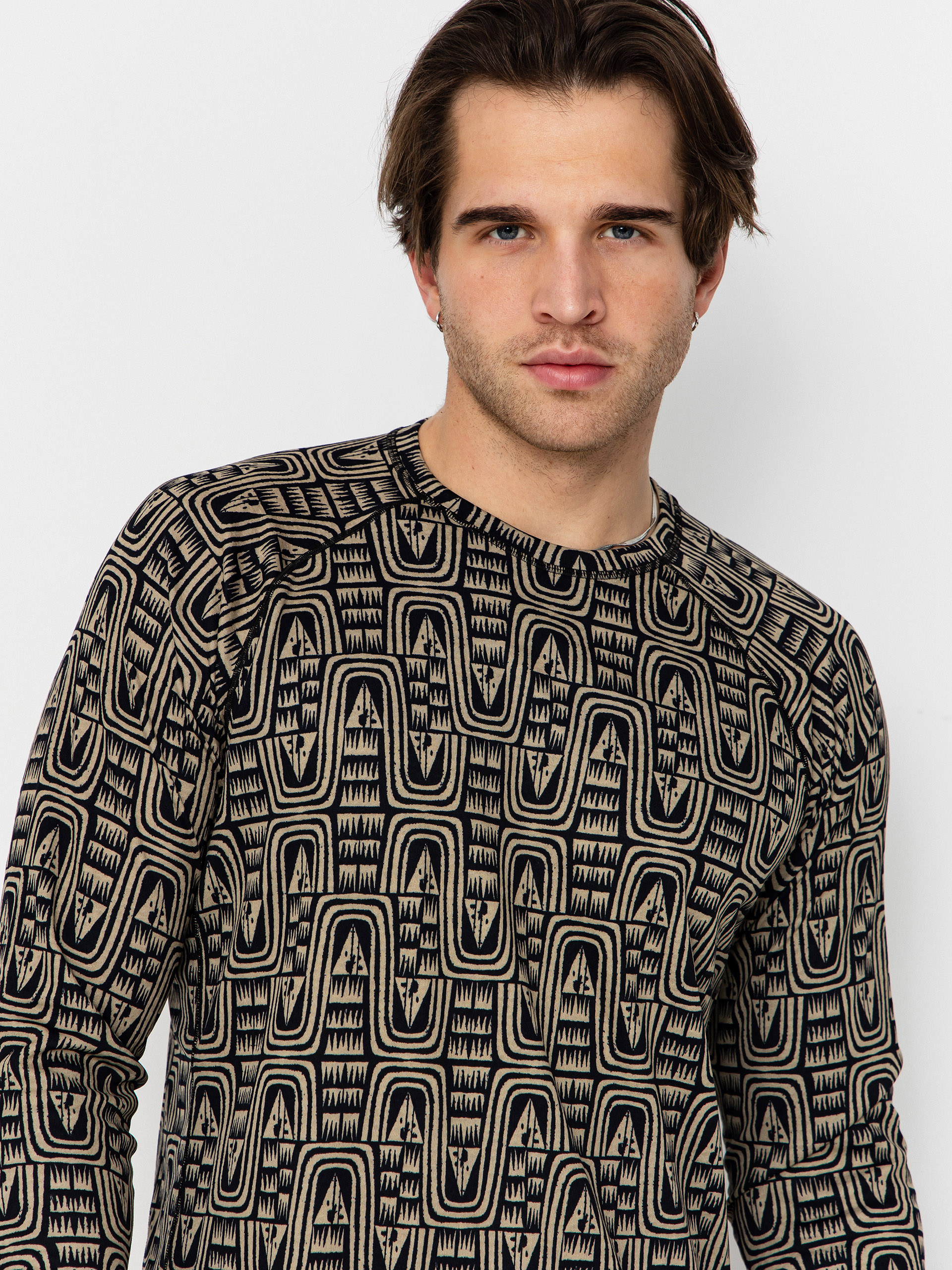 Longsleeve Patagonia Cap MW Crew (flow sunken blue)