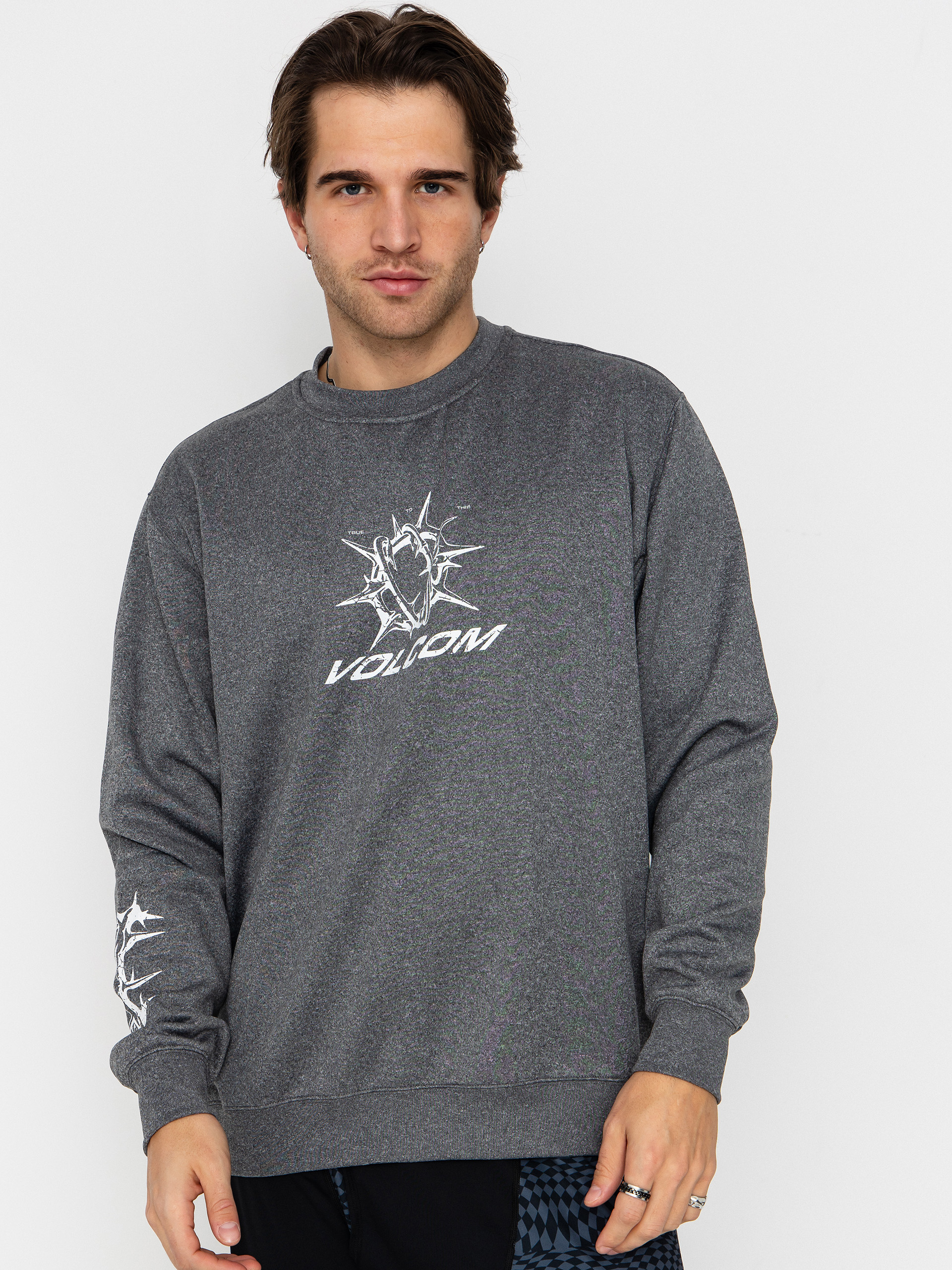 Bluza aktywna Volcom Hydro Crew (heather black)