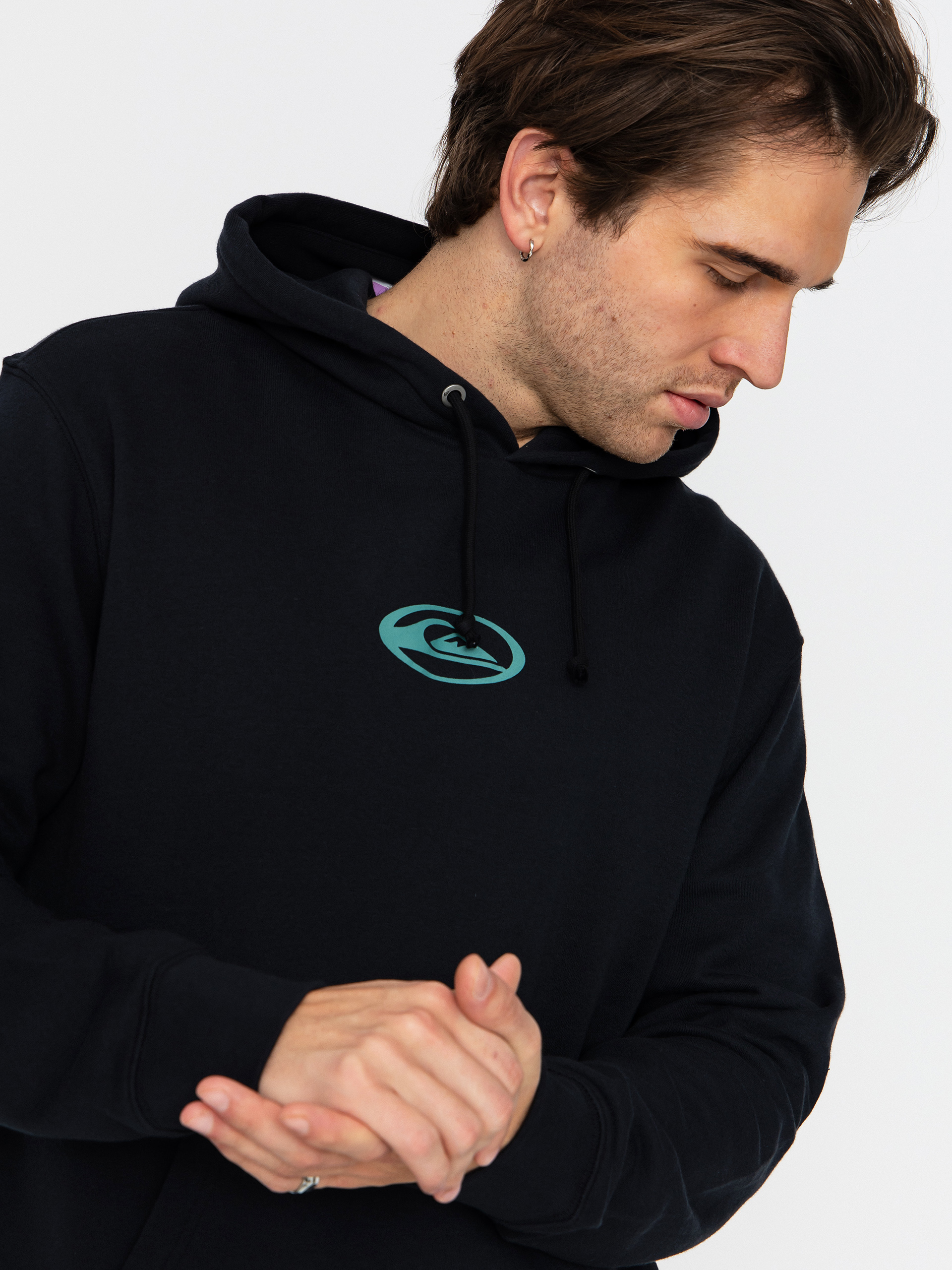 Bluza z kapturem Quiksilver Salt Water Graphic HD (black)