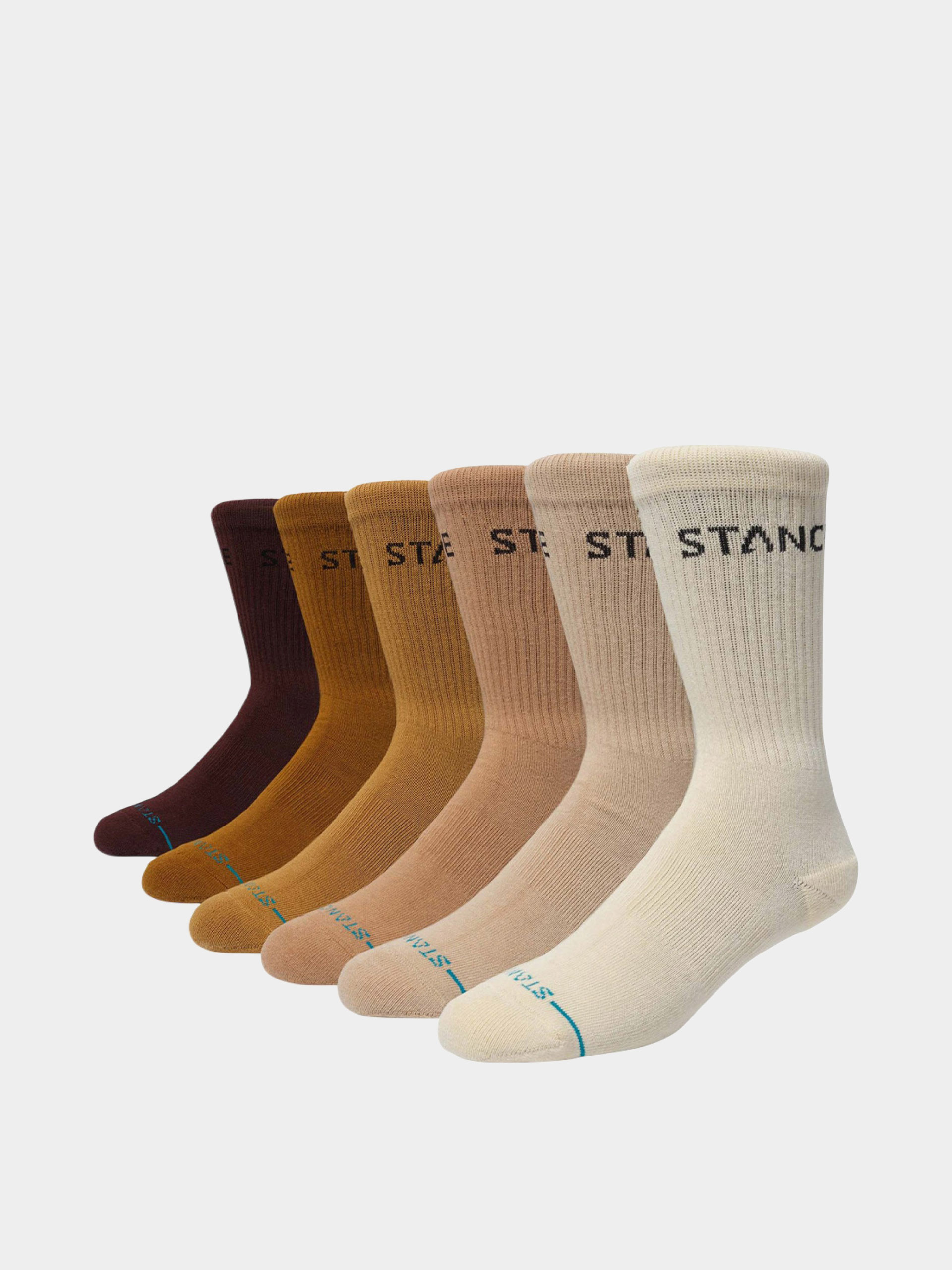 Skarpetki Stance Origin 6 Pack Crew (cream)
