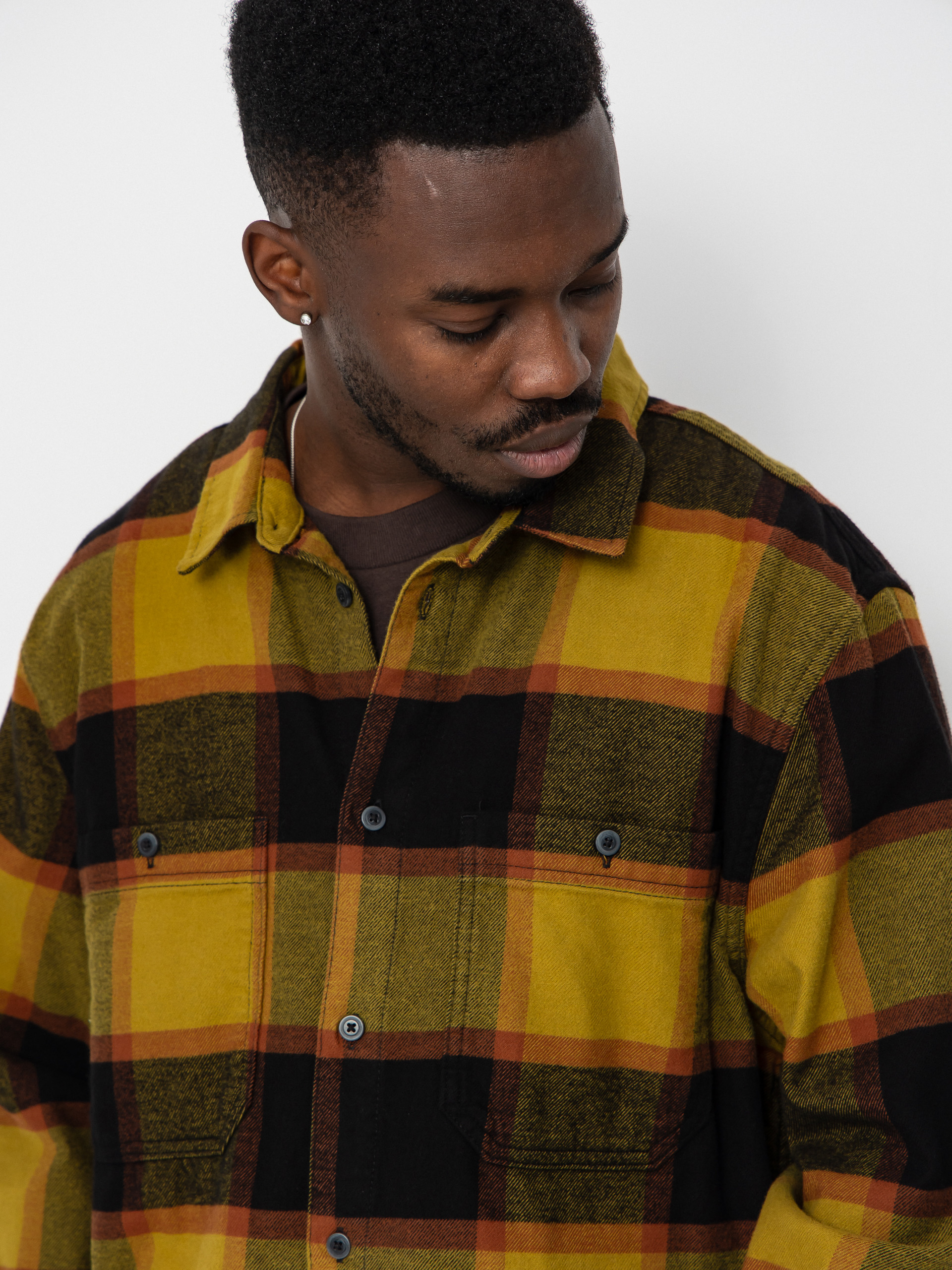 Koszula Vans Larkspur Plaid Flannel (burnt gold/black)