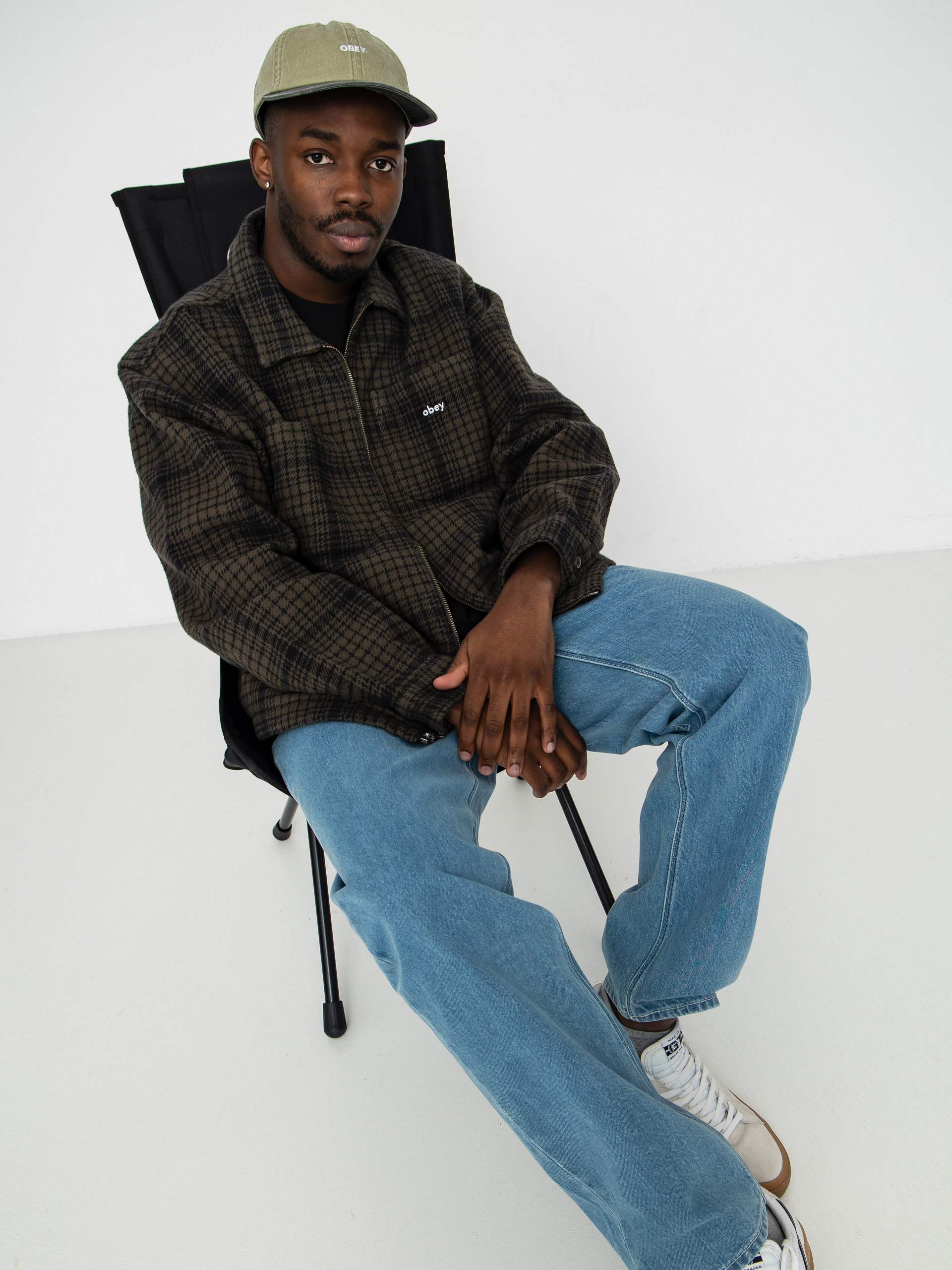 Kurtka OBEY Parker Zip (rosin multi)