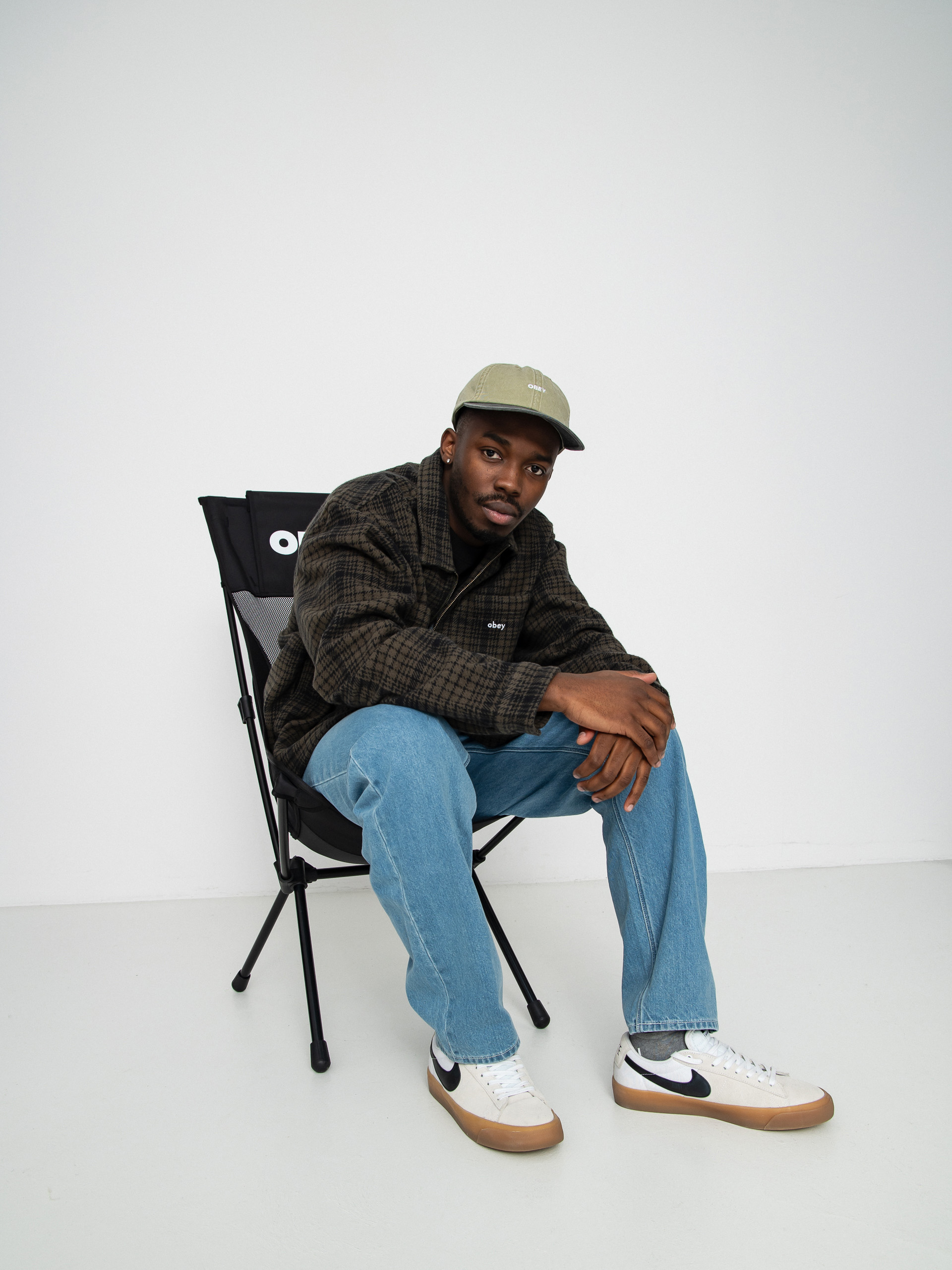 Kurtka OBEY Parker Zip (rosin multi)