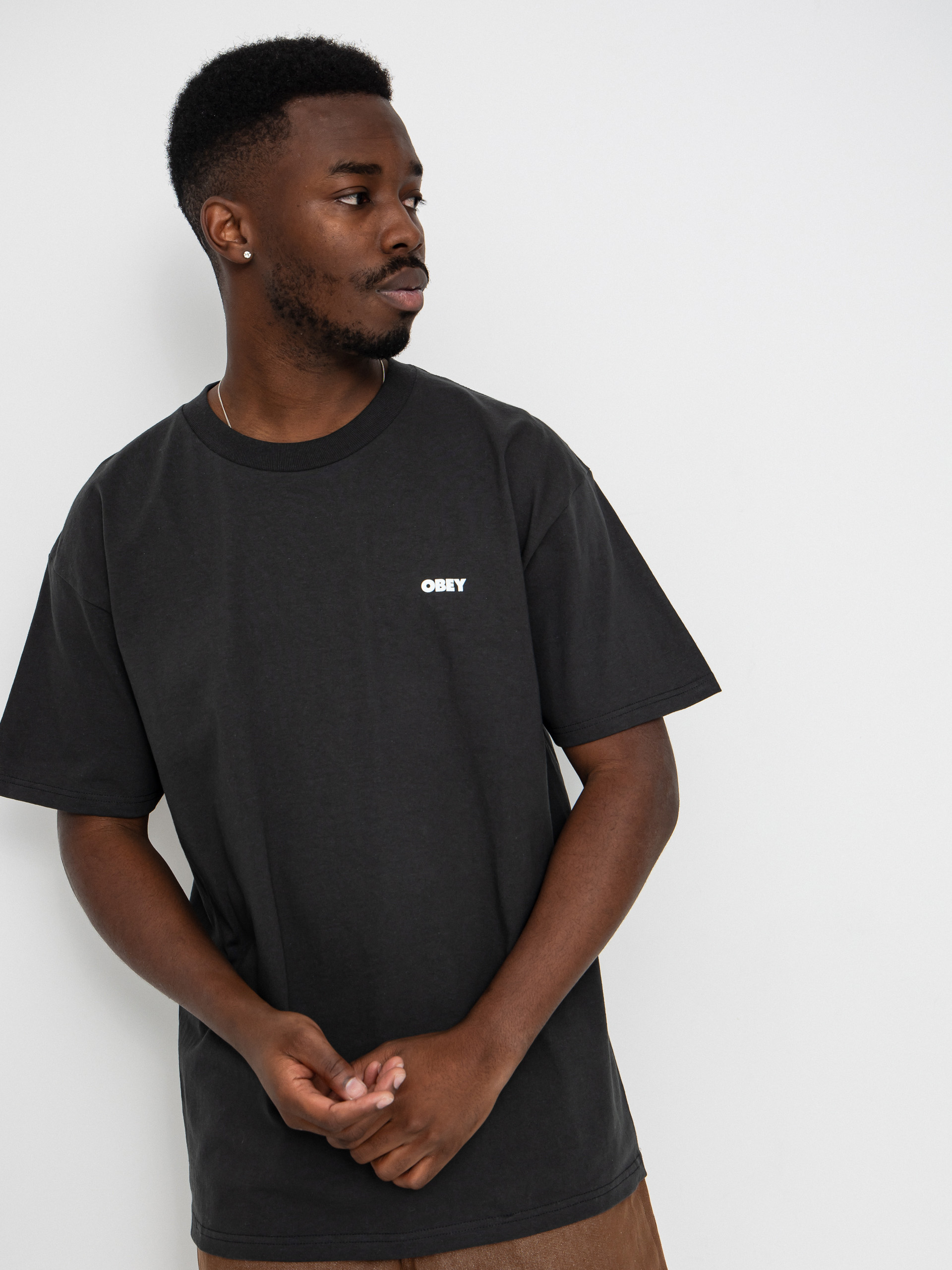 T-shirt OBEY Obey Steady Mobbin (vintage black)