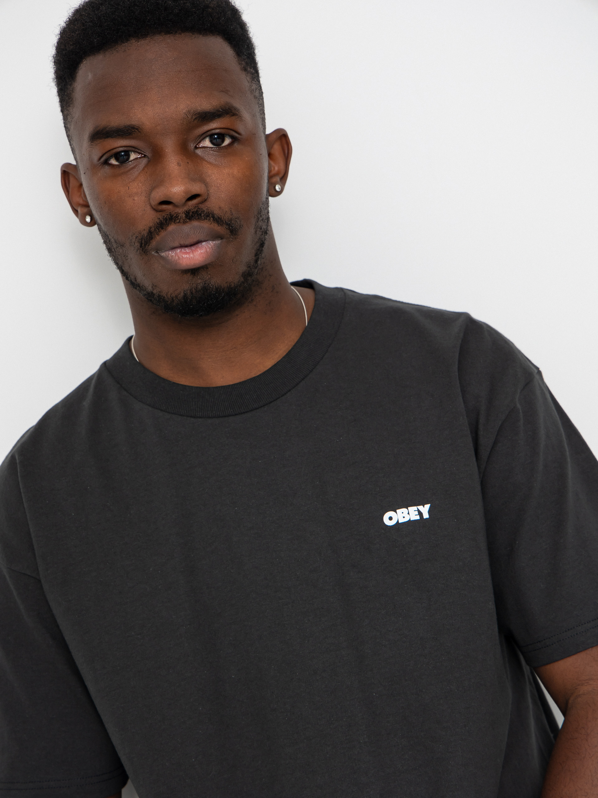 T-shirt OBEY Obey Steady Mobbin (vintage black)